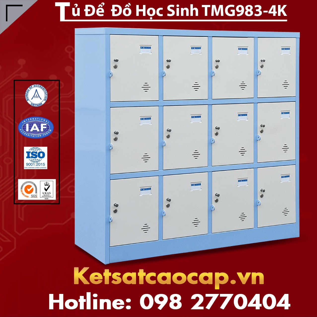 Tủ Để Đồ Học Sinh TMG983-4K