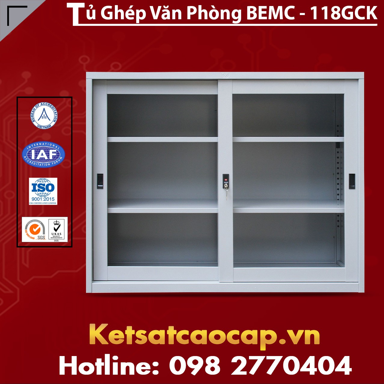 Tủ Ghép Văn Phòng BEMC-118GCK