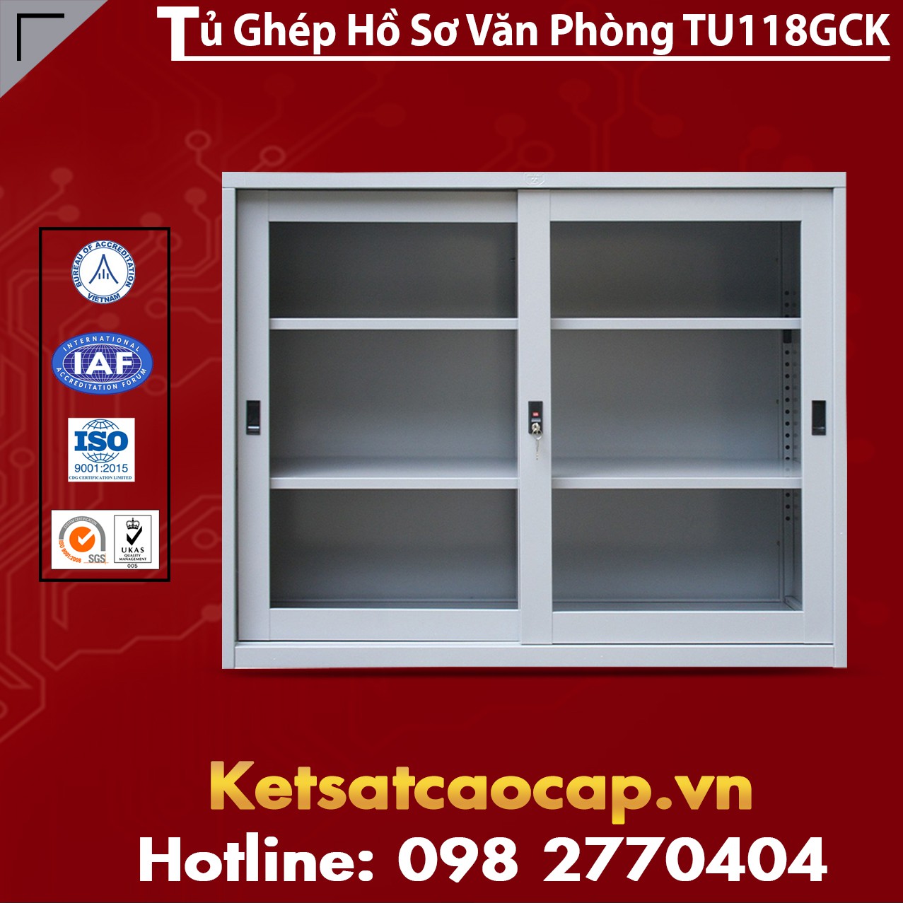 Tủ Ghép Hồ Sơ Văn Phòng TU118GCK