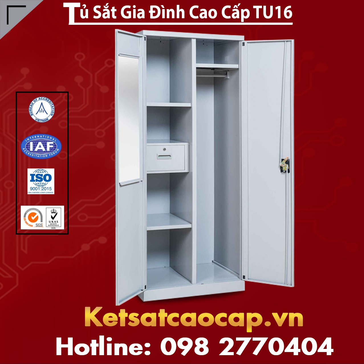 Tủ Sắt Gia Đình TU16