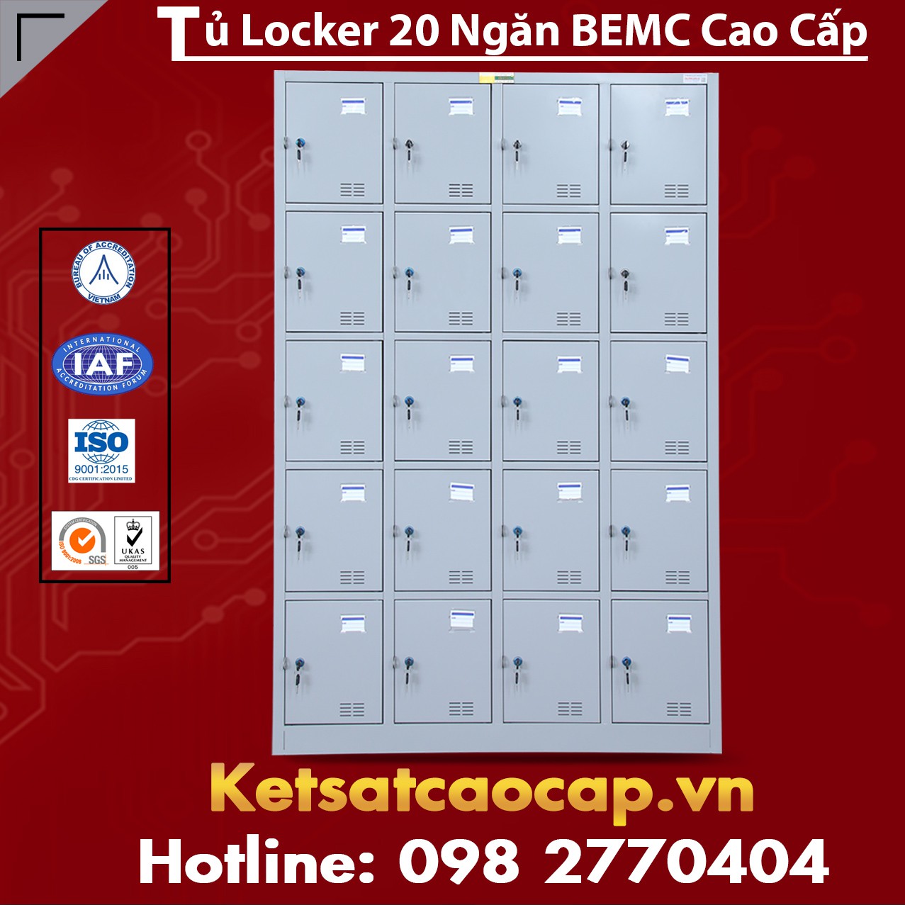 Tủ Locker BEMC 20 Ngăn