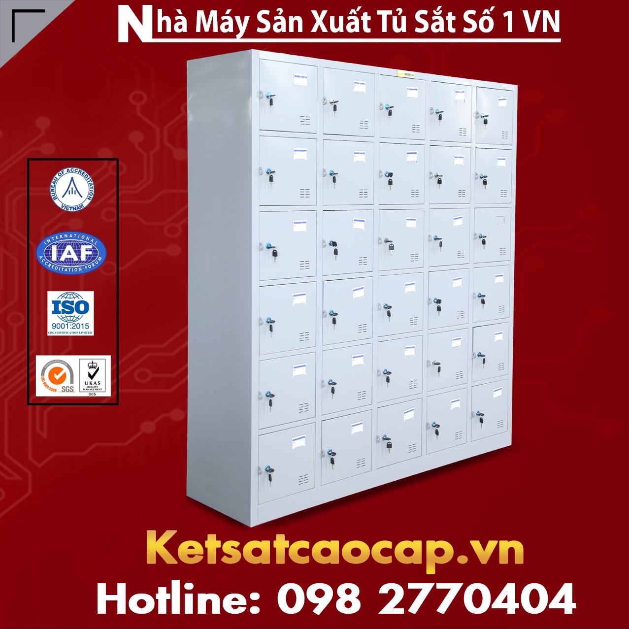 Chọn tủ locker 30 ngăn cho văn phòng