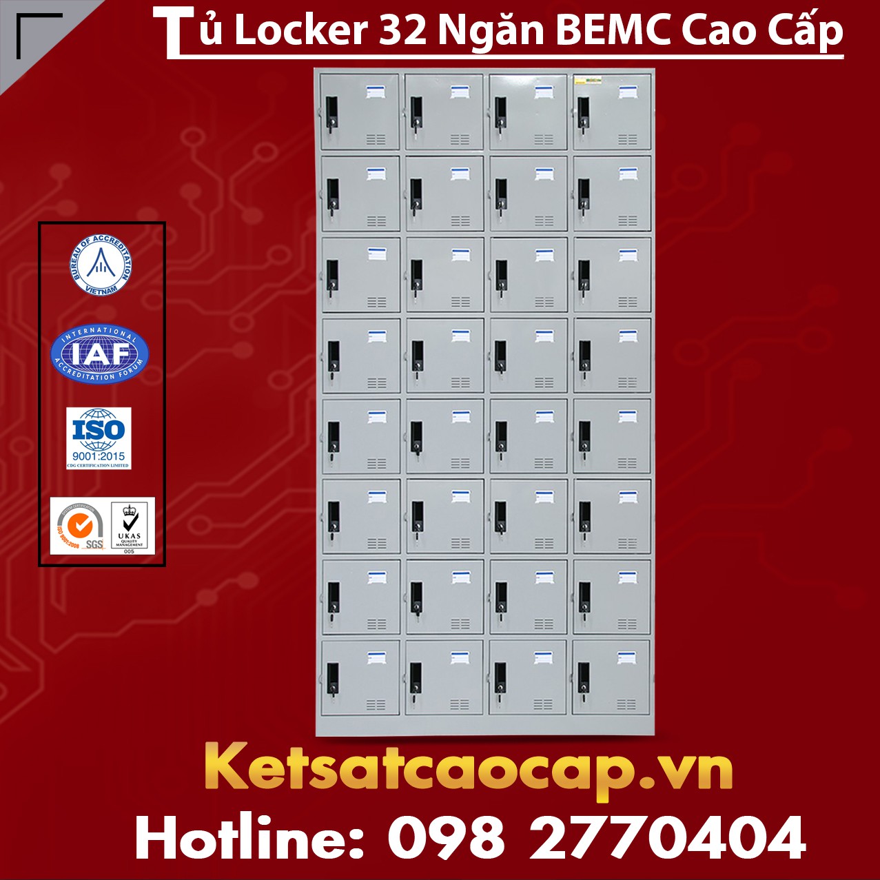 Tủ Locker BEMC 32 Ngăn