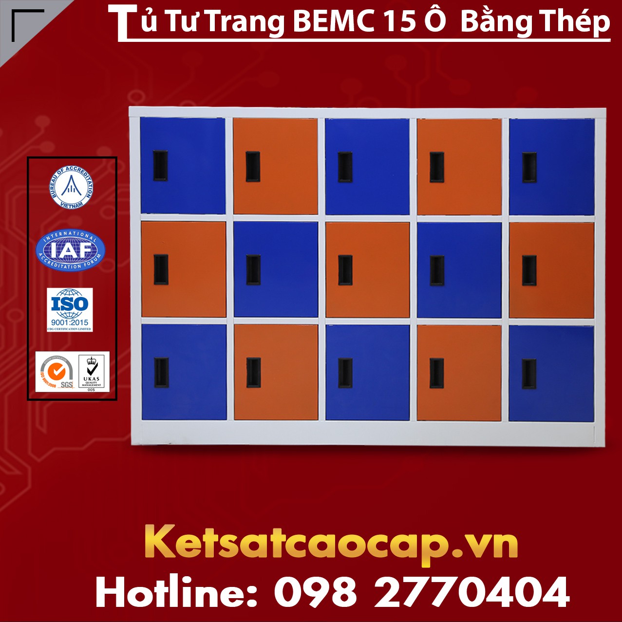 Tủ Mầm Non 15 Ô