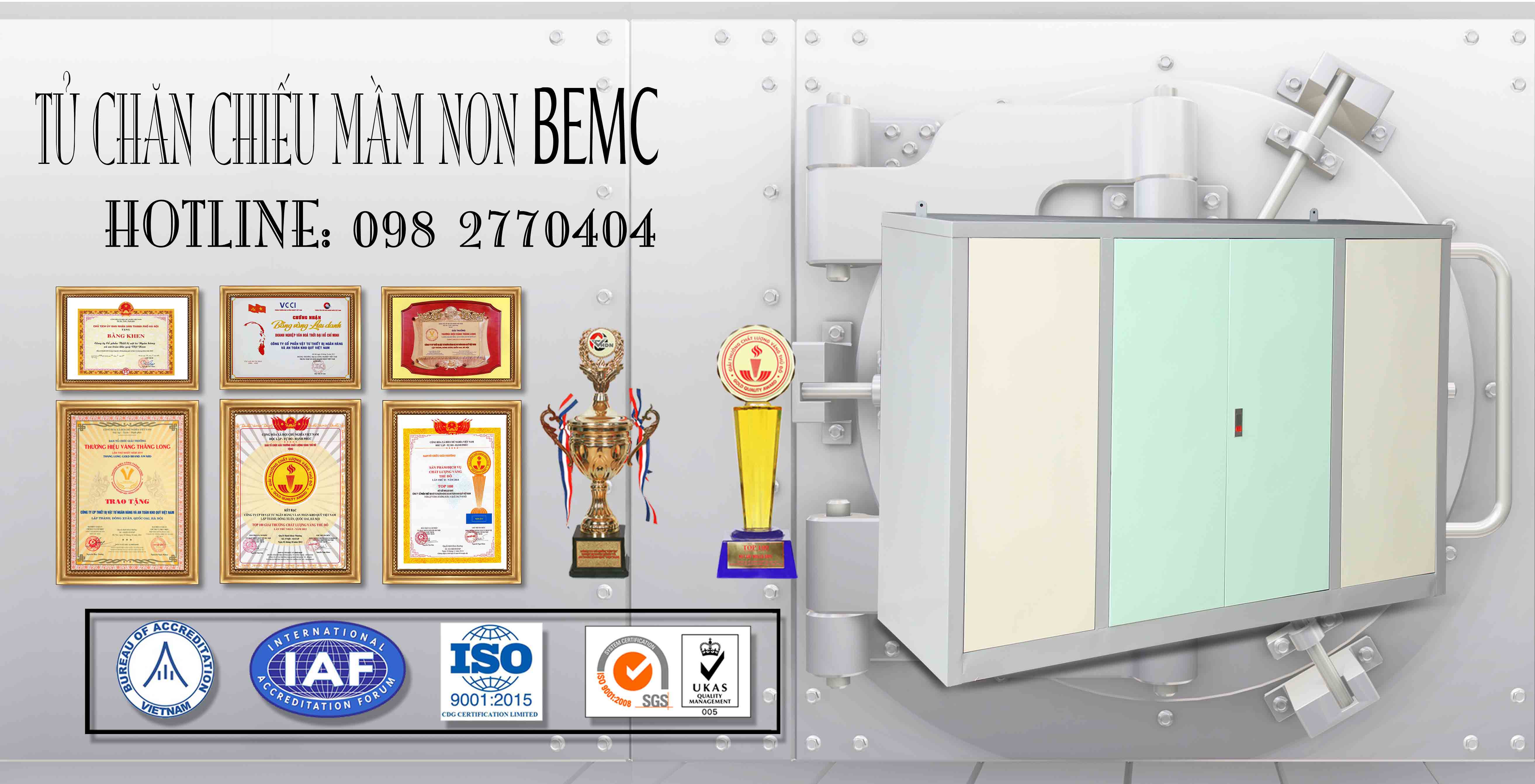 Tủ đựng chăn chiếu 4 cánh trường mầm non 