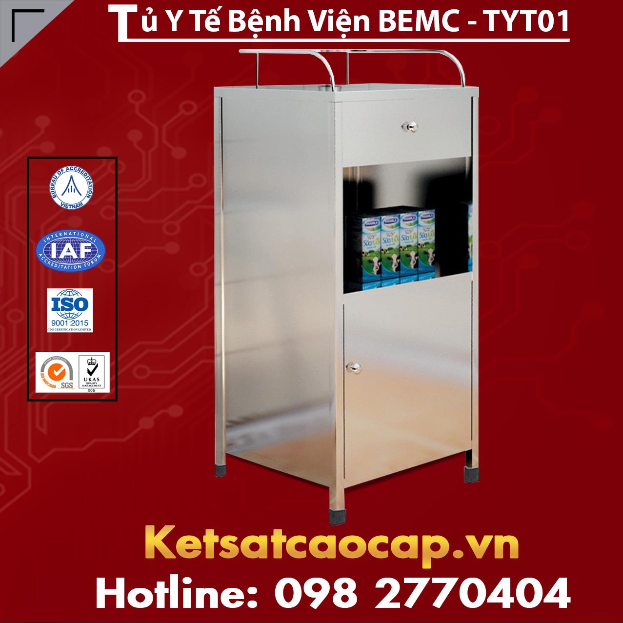 Tủ Y Tế Bệnh Viện BEMC - TYT01