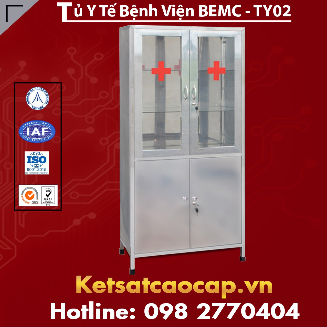 Tủ Y Tế Bệnh Viện BEMC - TYT02