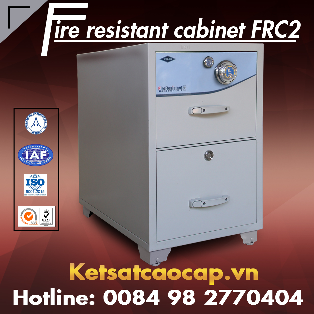 Tủ Hồ Sơ Chống Cháy FRC2 Cao cấp