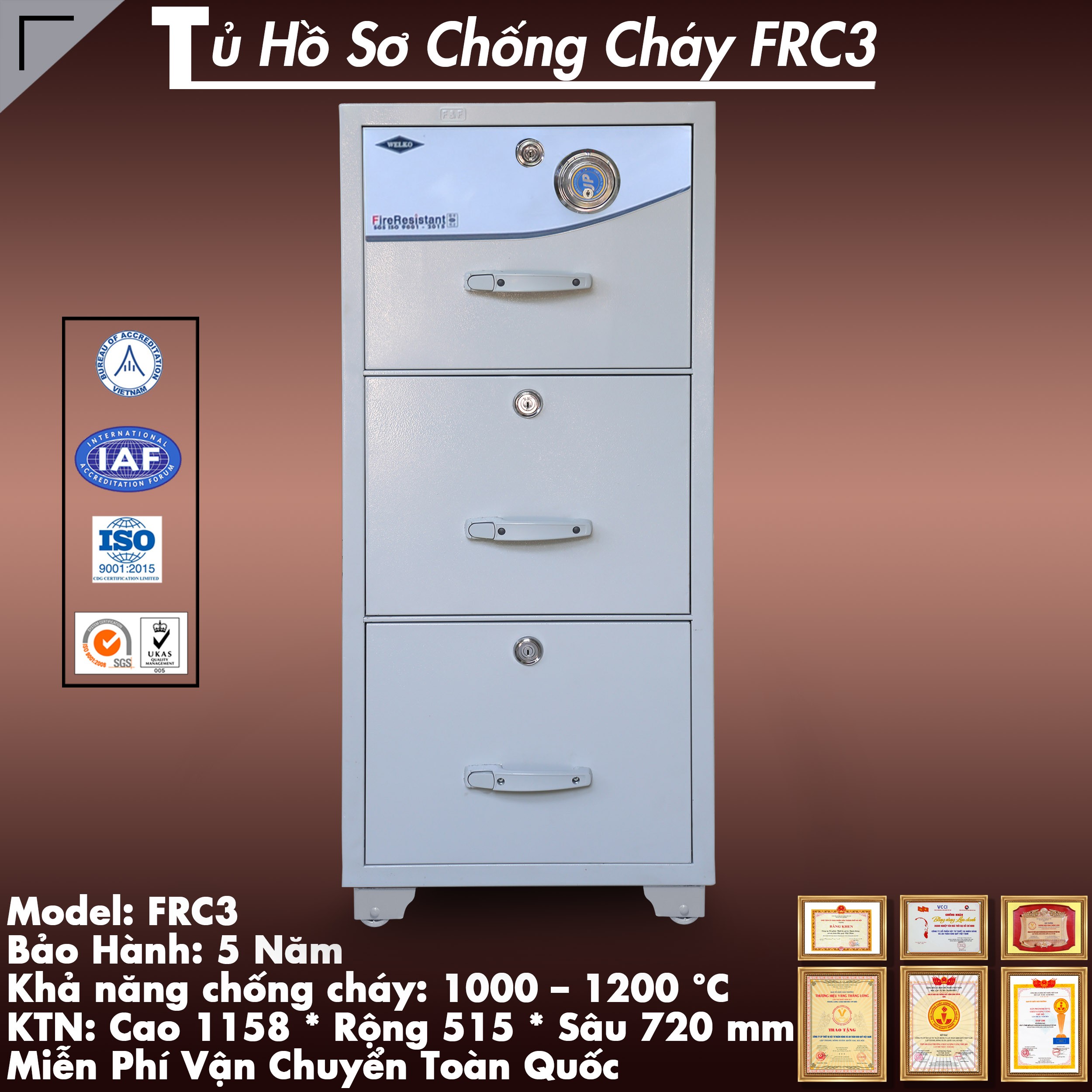 Tủ hồ sơ chống cháy chất lượng cao