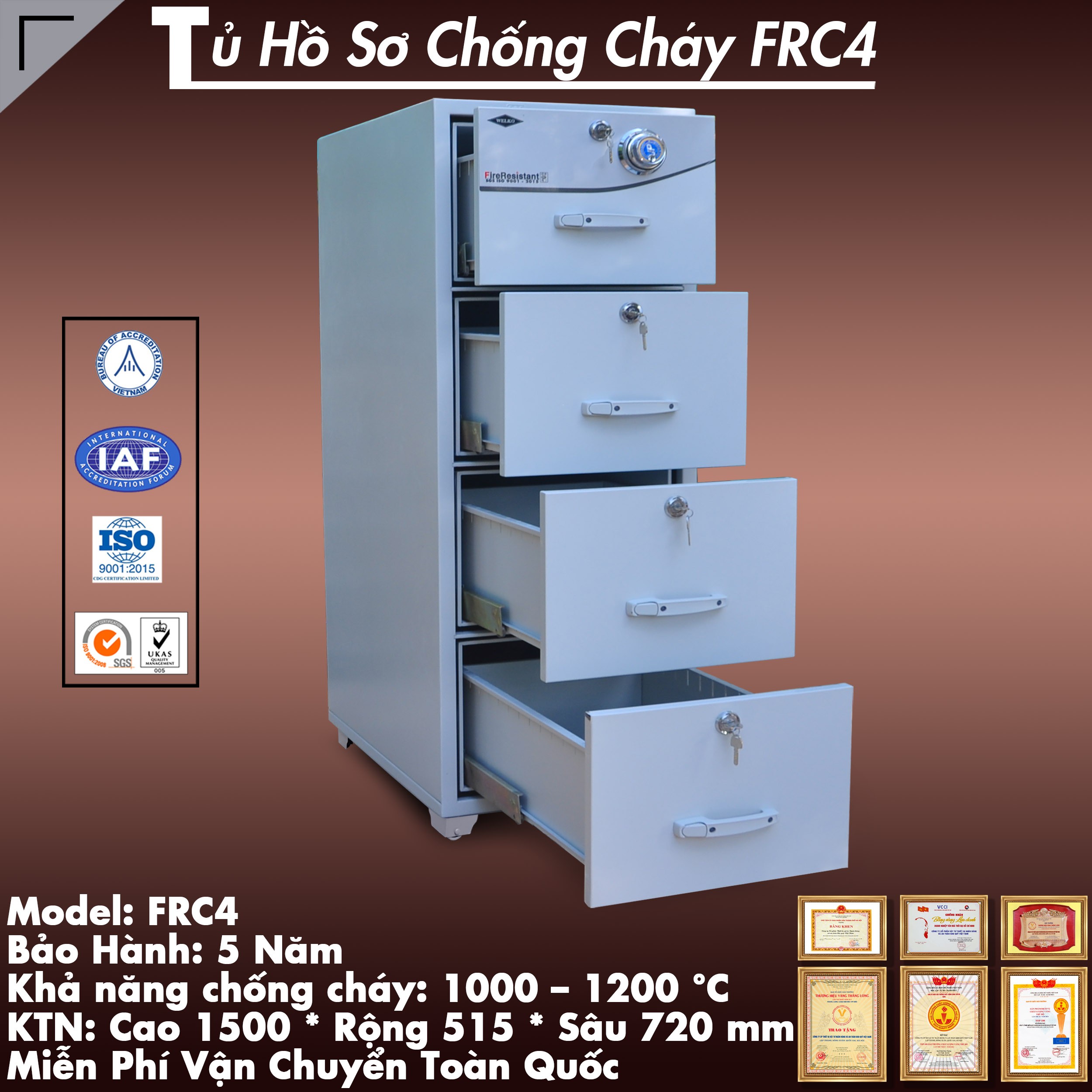 Tủ hồ sơ chống cháy uy tín chất lượng cao