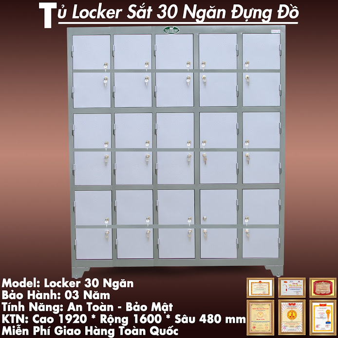 tủ sắt locker 30 ngăn