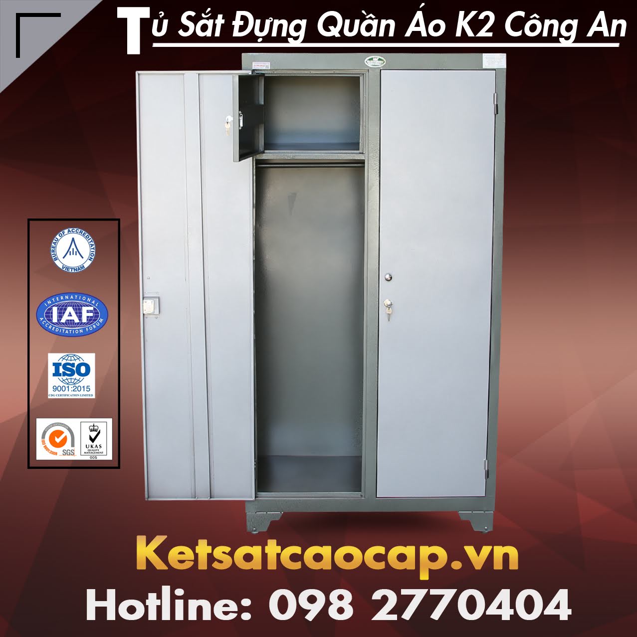 Mẫu Tủ Sắt Quần Áo Đẹp SX Theo Tiêu Chuẩn Nhật Bản