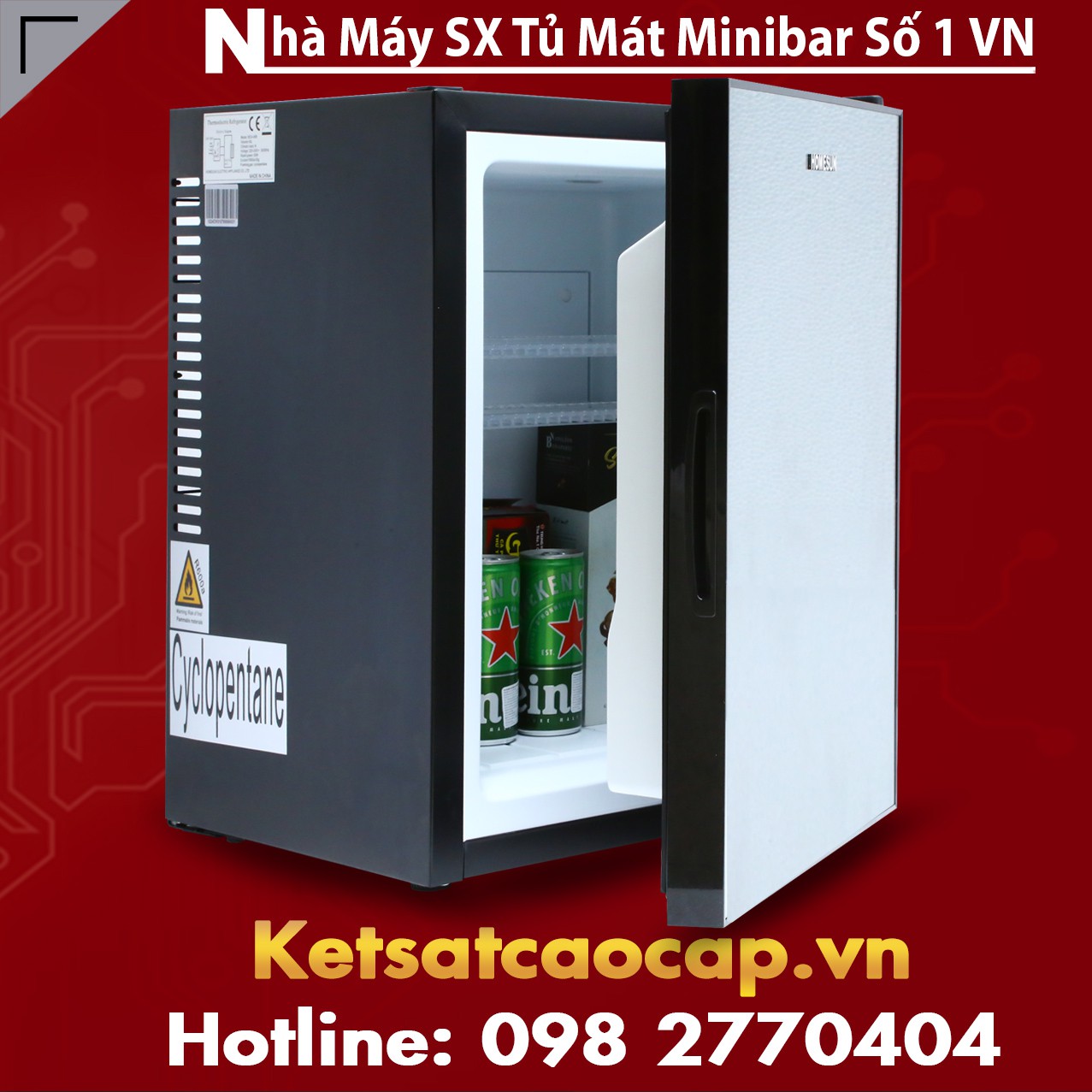 Tủ Mát Mini Khách Sạn đạt chuẩn hiện nay