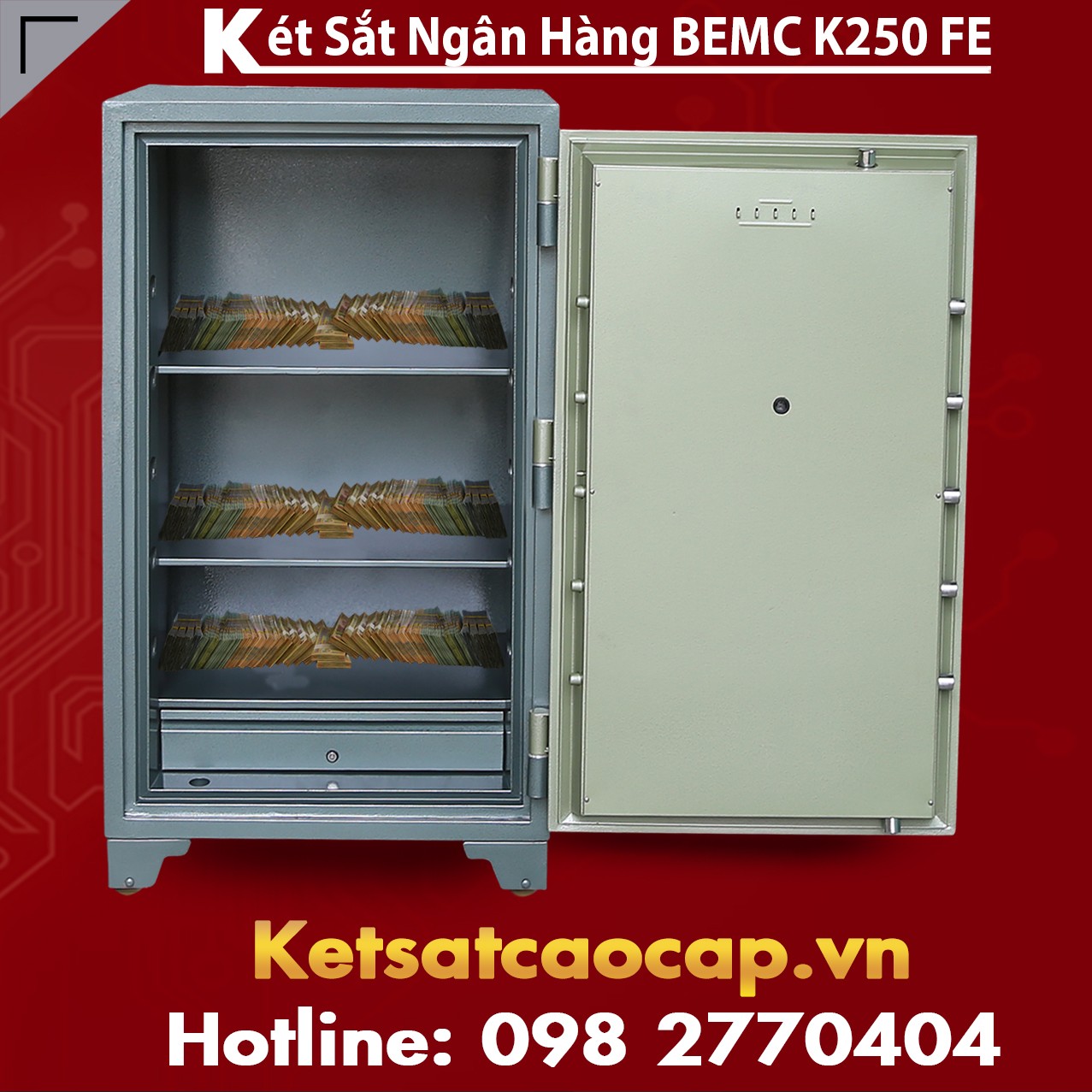 Két Sắt Vân Tay Điện Tử Hàn Quốc BEMC K250 FE điều cần biết mua két