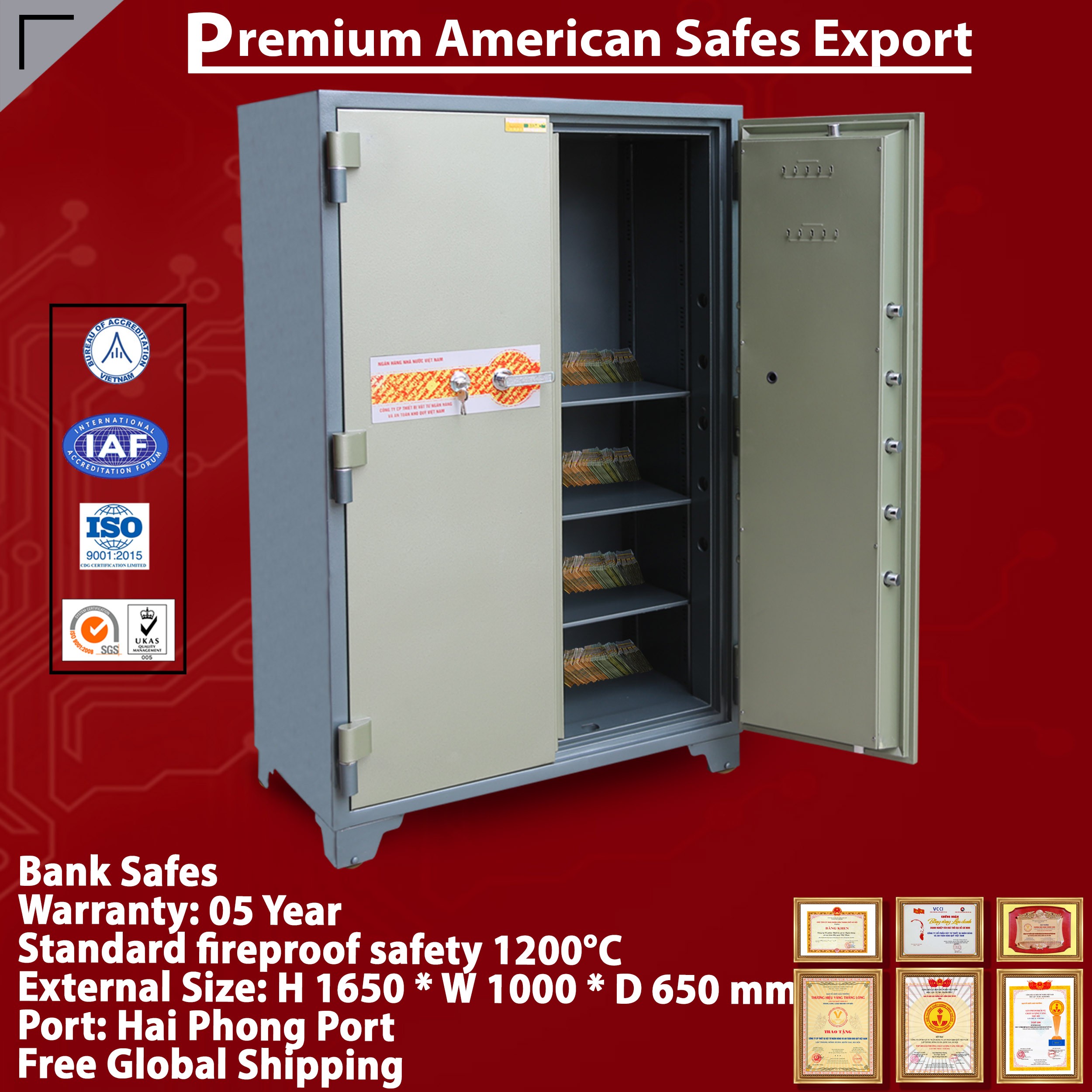 Bank Vaults - Manufacturers & Suppliers In Vietnam