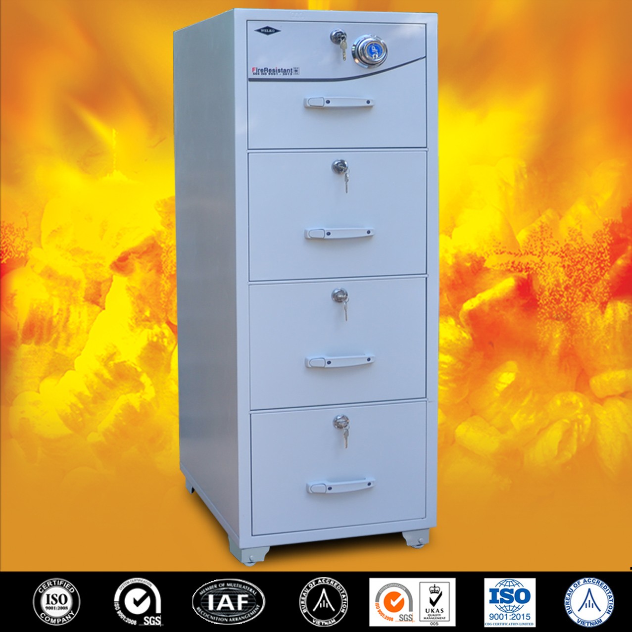 Modern Fire resistant secure storage cabinets