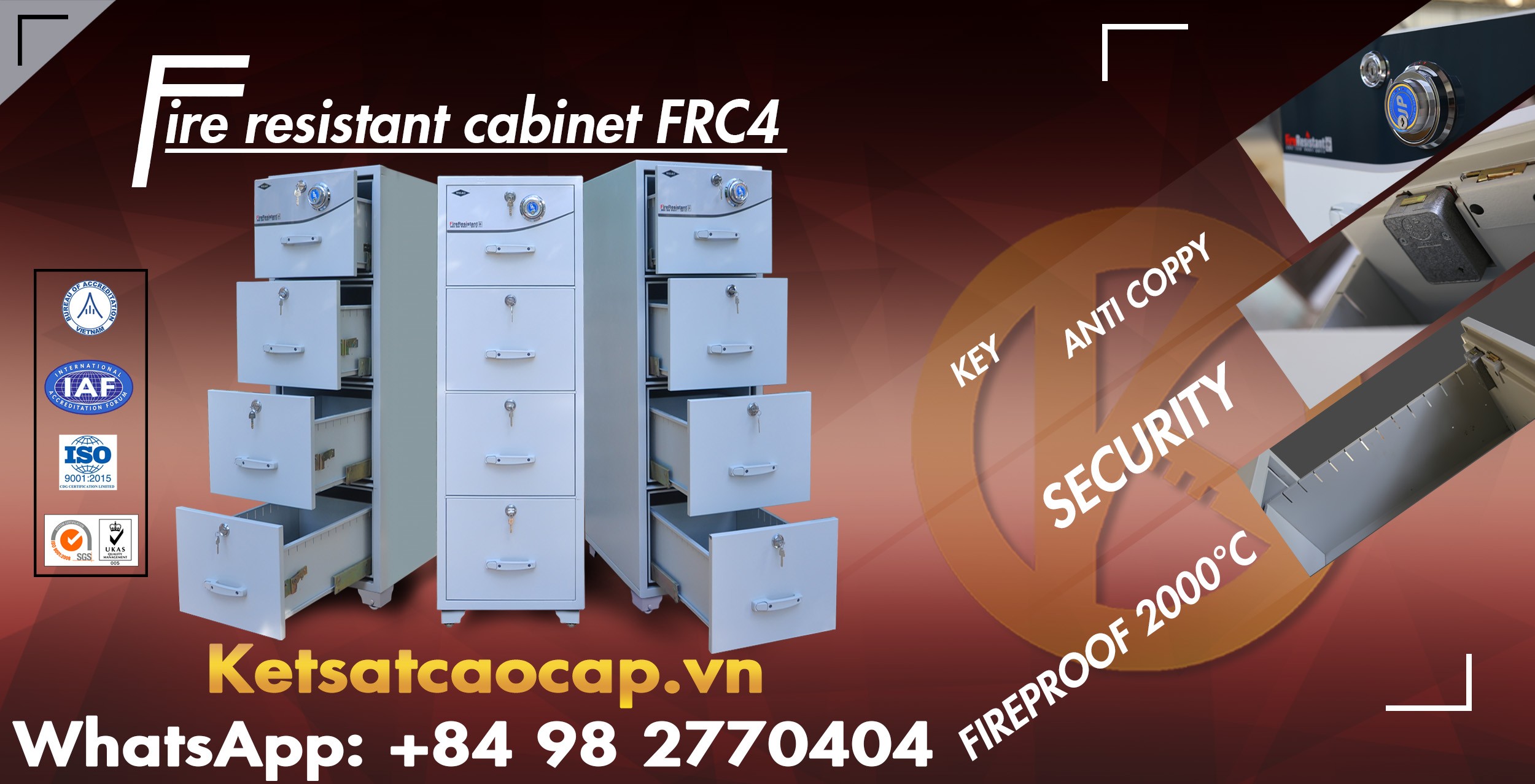 hình ảnh sản phẩm Fire Resistant Cabinet Supplier