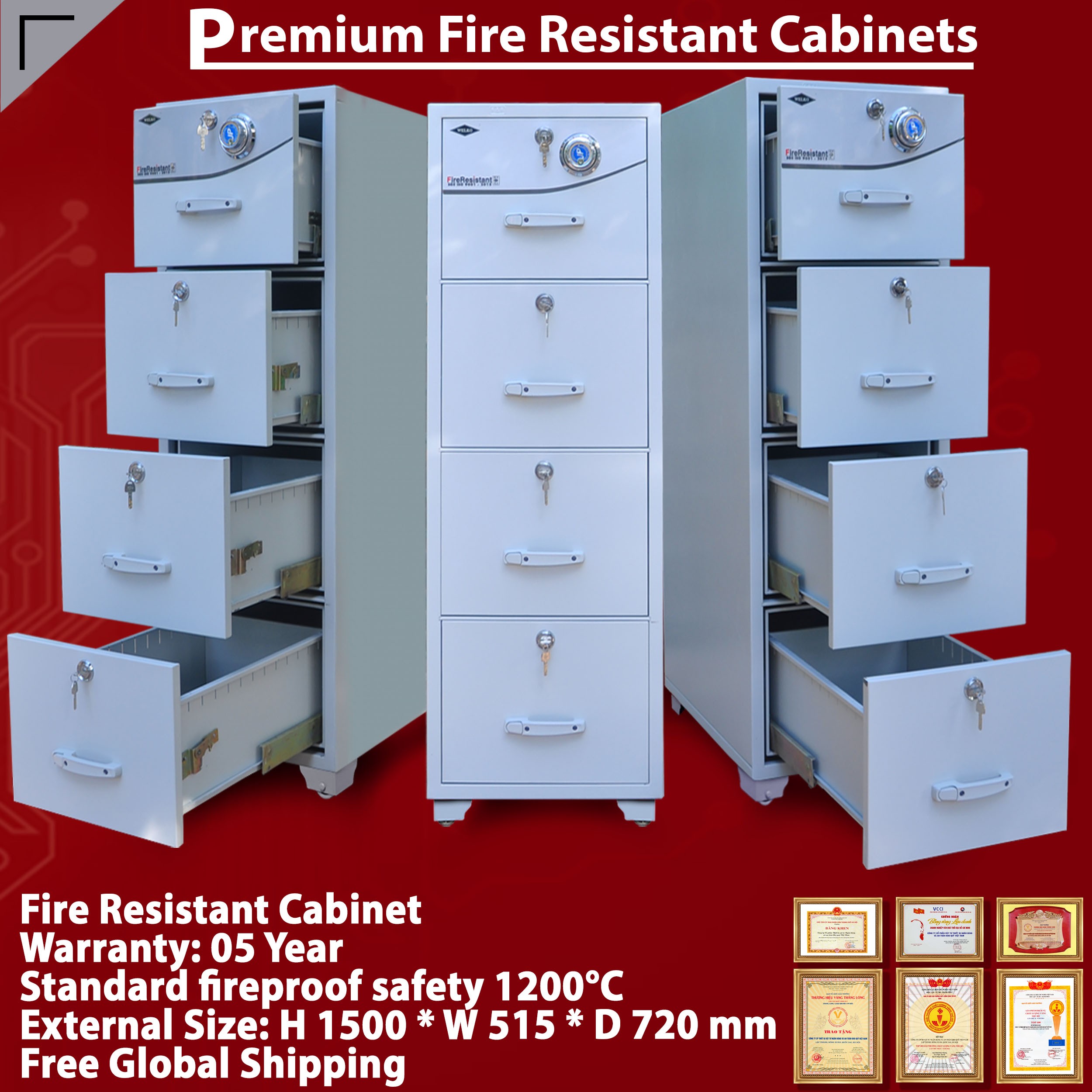 Fire Resistant Secure Storage Cabinets