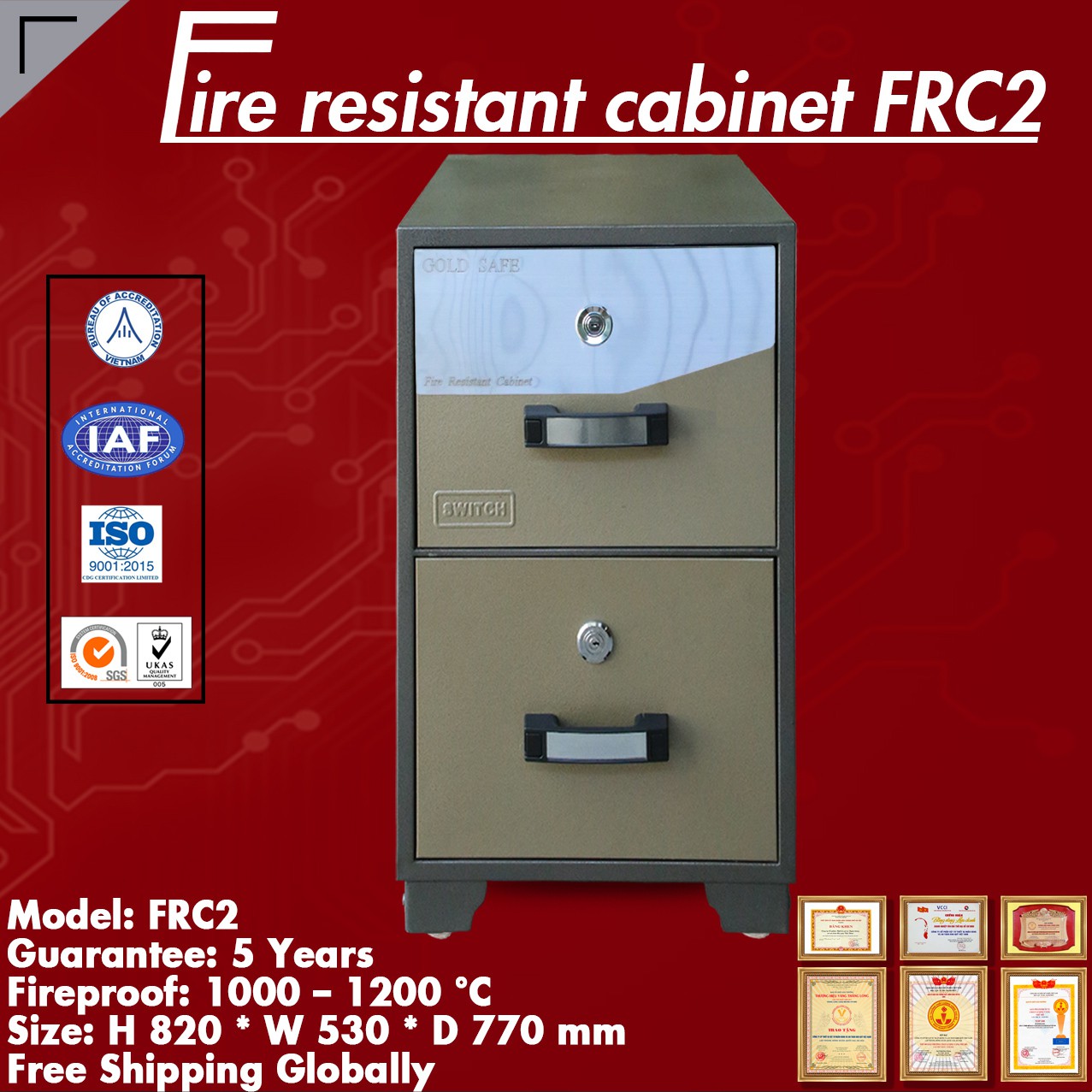Tủ Sắt Chống Cháy FRC4