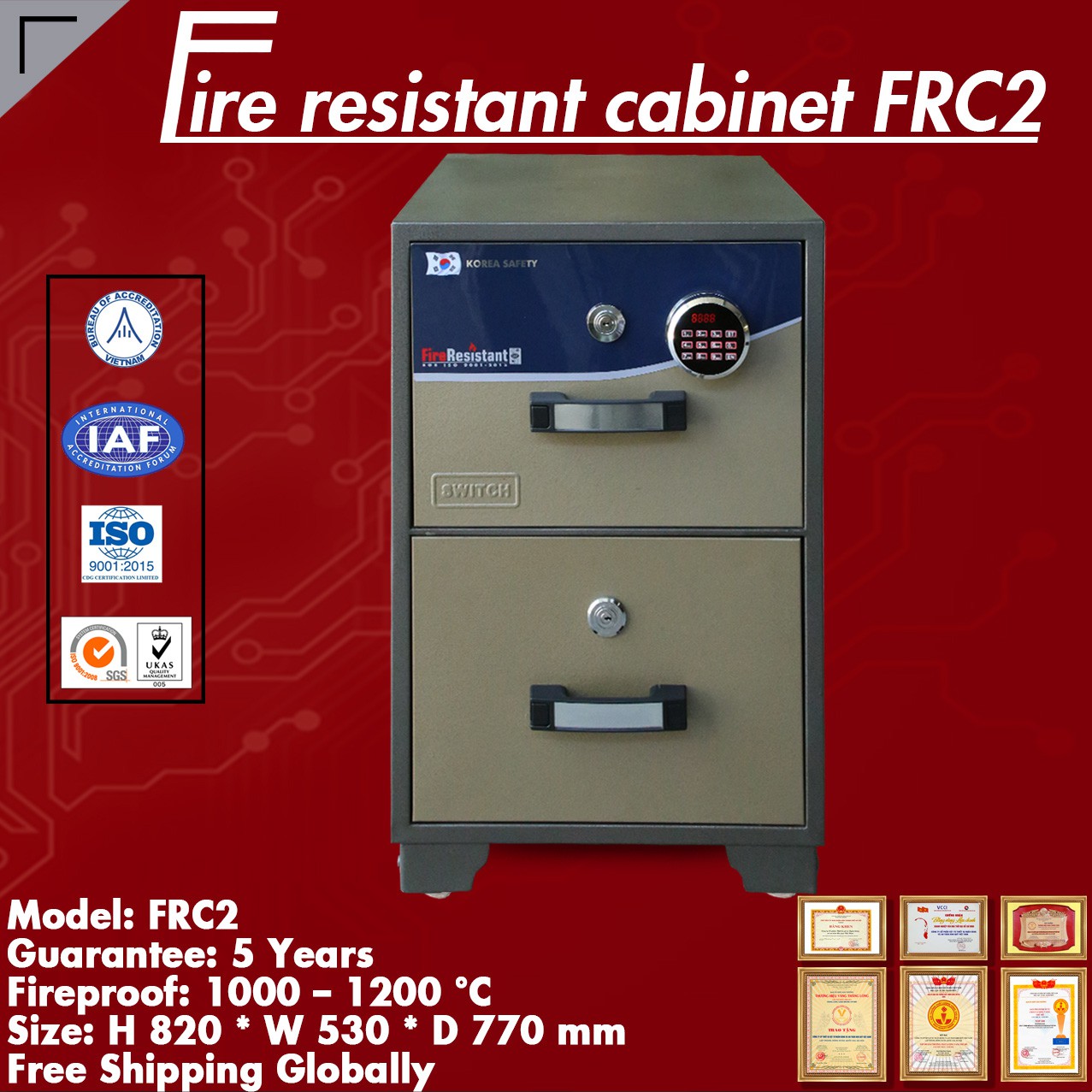 Tủ Chống Cháy FRC2 Giá Rẻ Tận Gốc