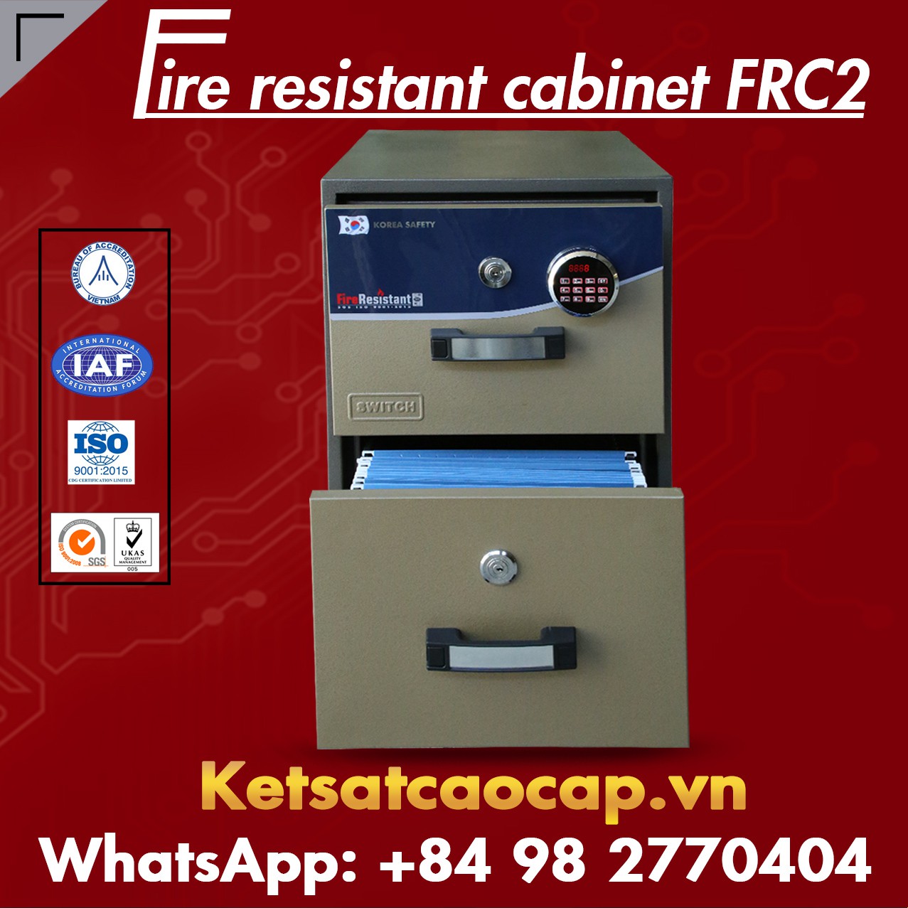 Fireproof File Cabinet for Safe File Storage