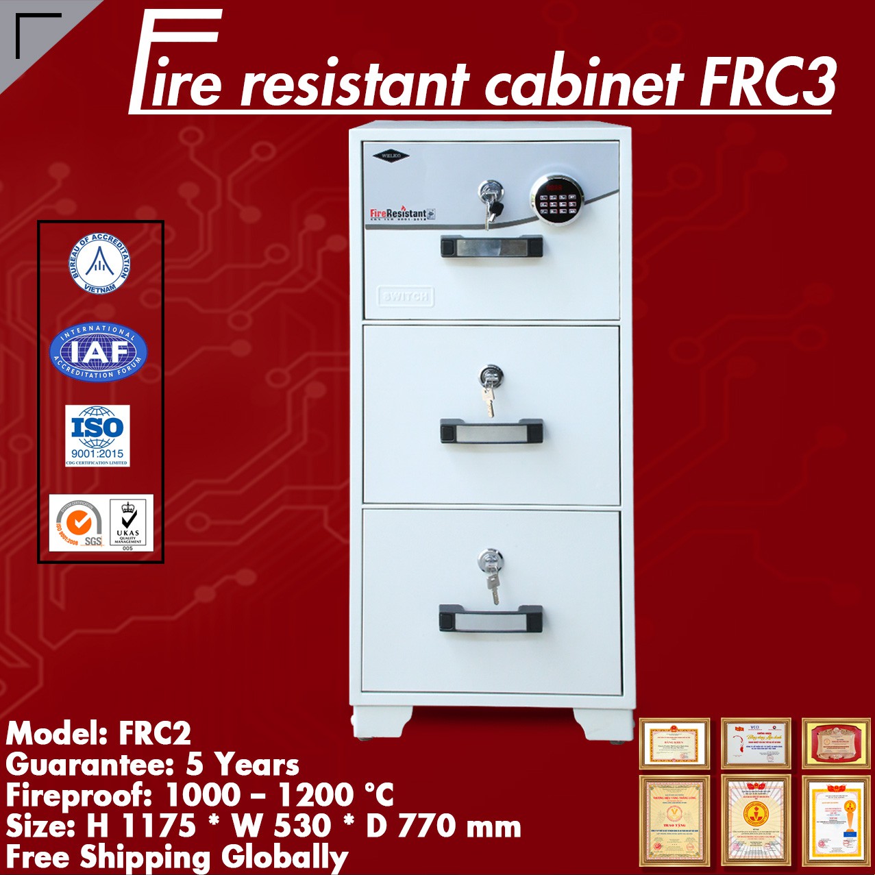 Tủ Chống Cháy Tốt FRC4