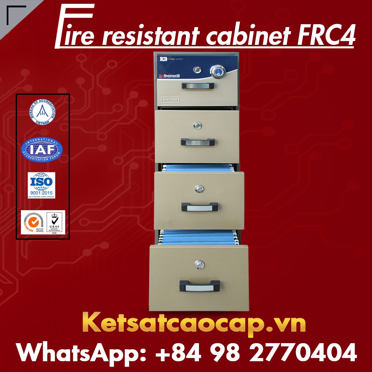 Fire Resistant Cabinet Cheap Source KOREA FRC4