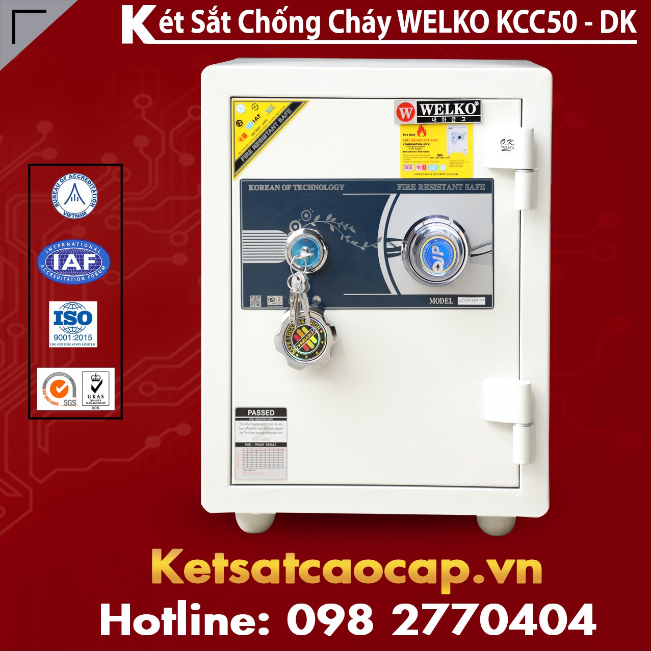 Két Sắt Gia Lai WELKO KCC50 - DK White