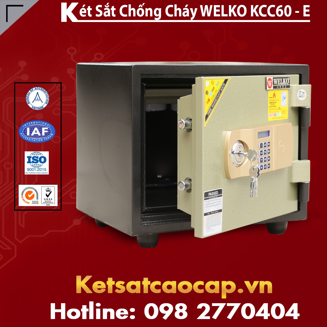 Ket Sat Chong Chay KCC60 E - GOLD