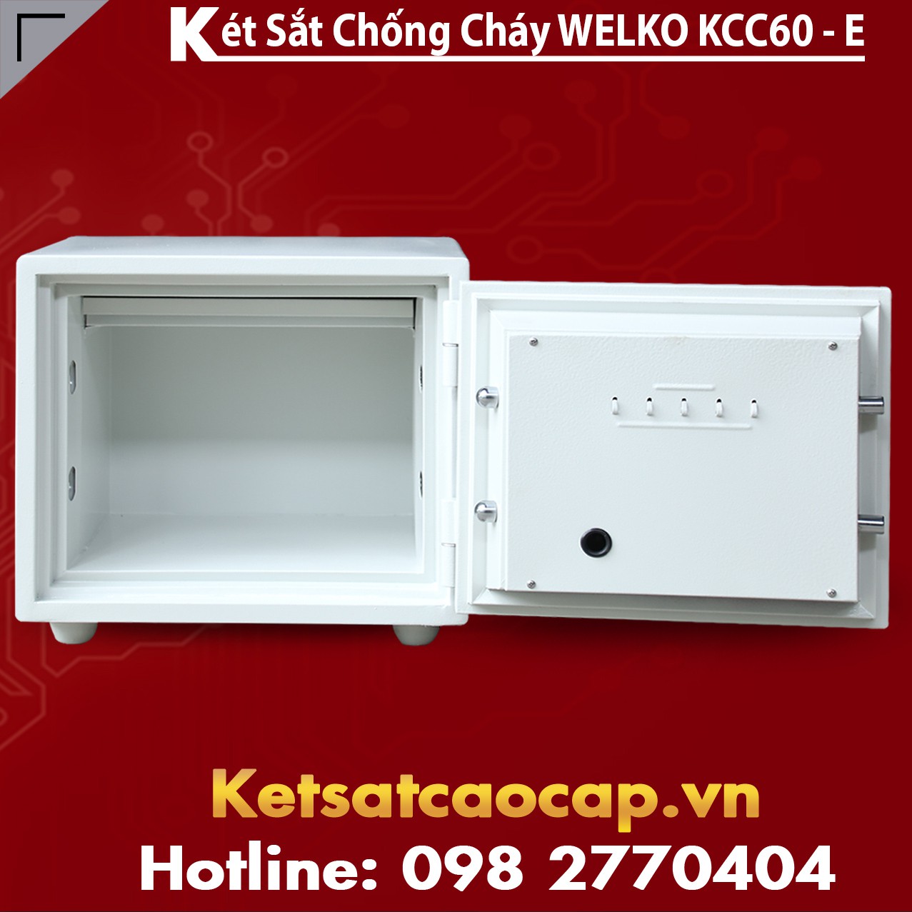 Két Sắt Giá Rẻ KCC60 E Silver - White