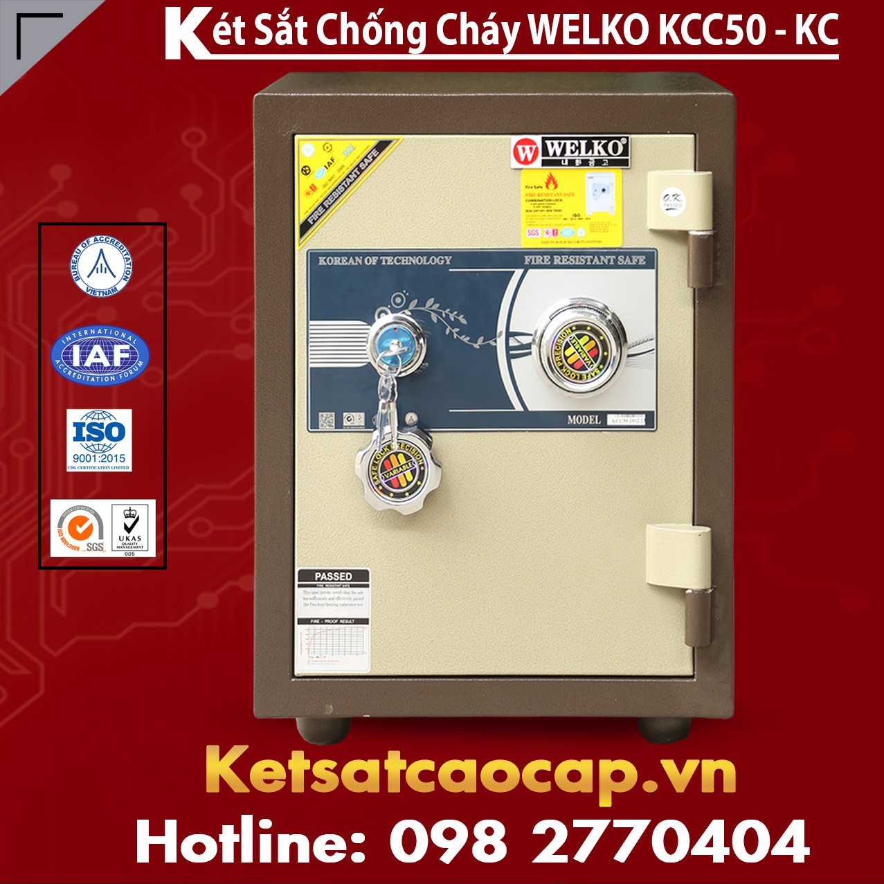 Két Sắt Huyện Cô Tô WELKO KCC50 - KC