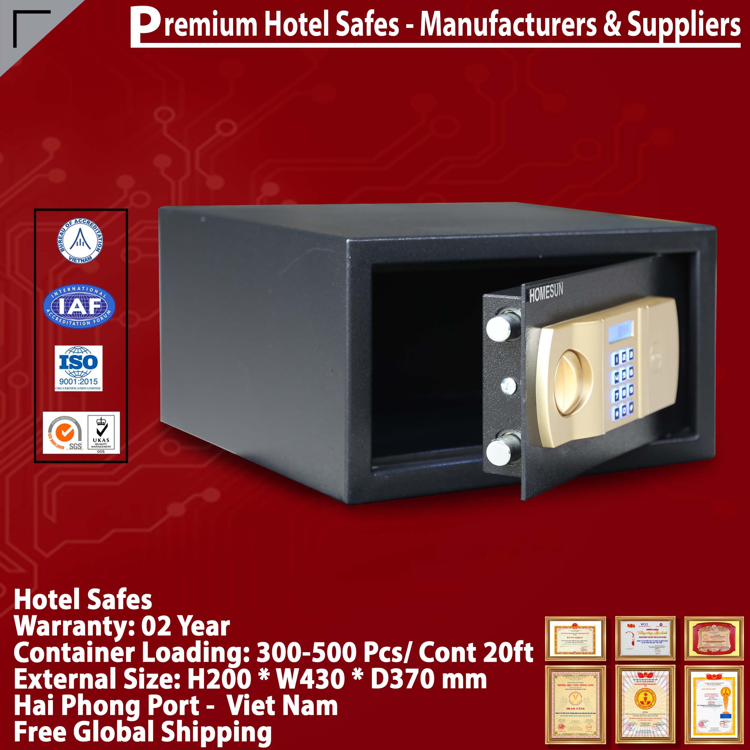 Best Sellers In Hotel Safes High Quality Price Ratio‎ HOMESUN