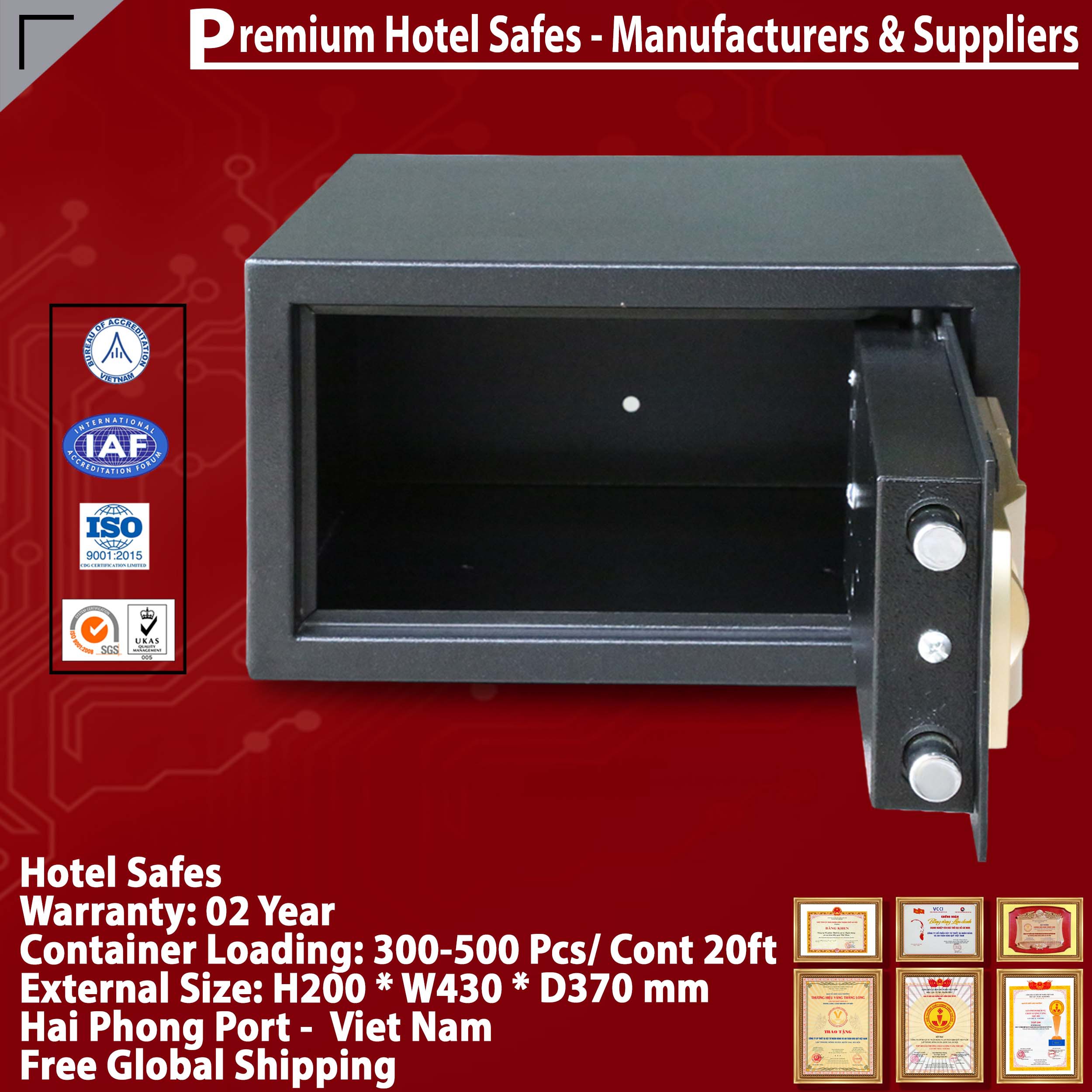 Hotel Safe Dimensions Made In Viet Nam