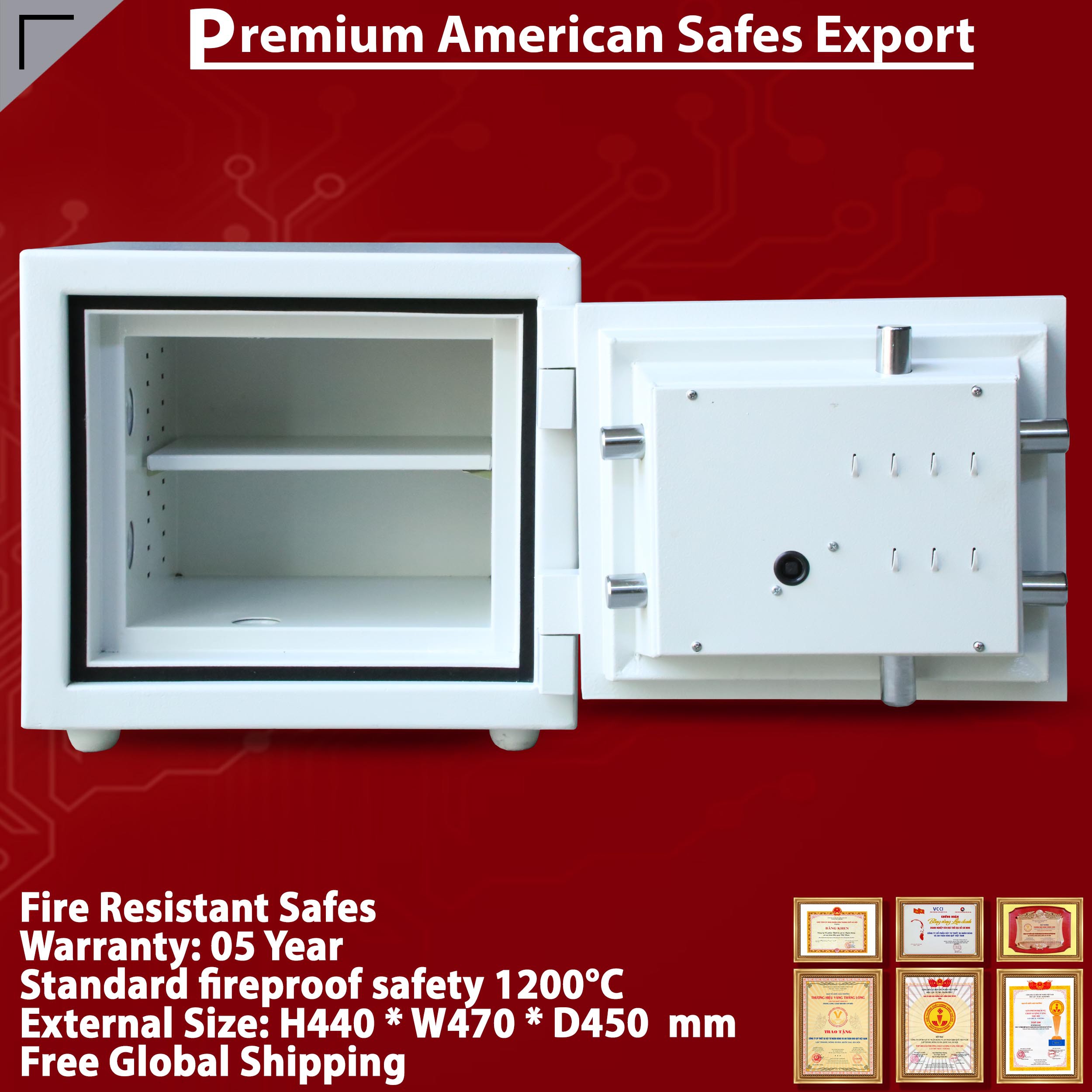 Luxury Safes Box WELKO US450 LED
