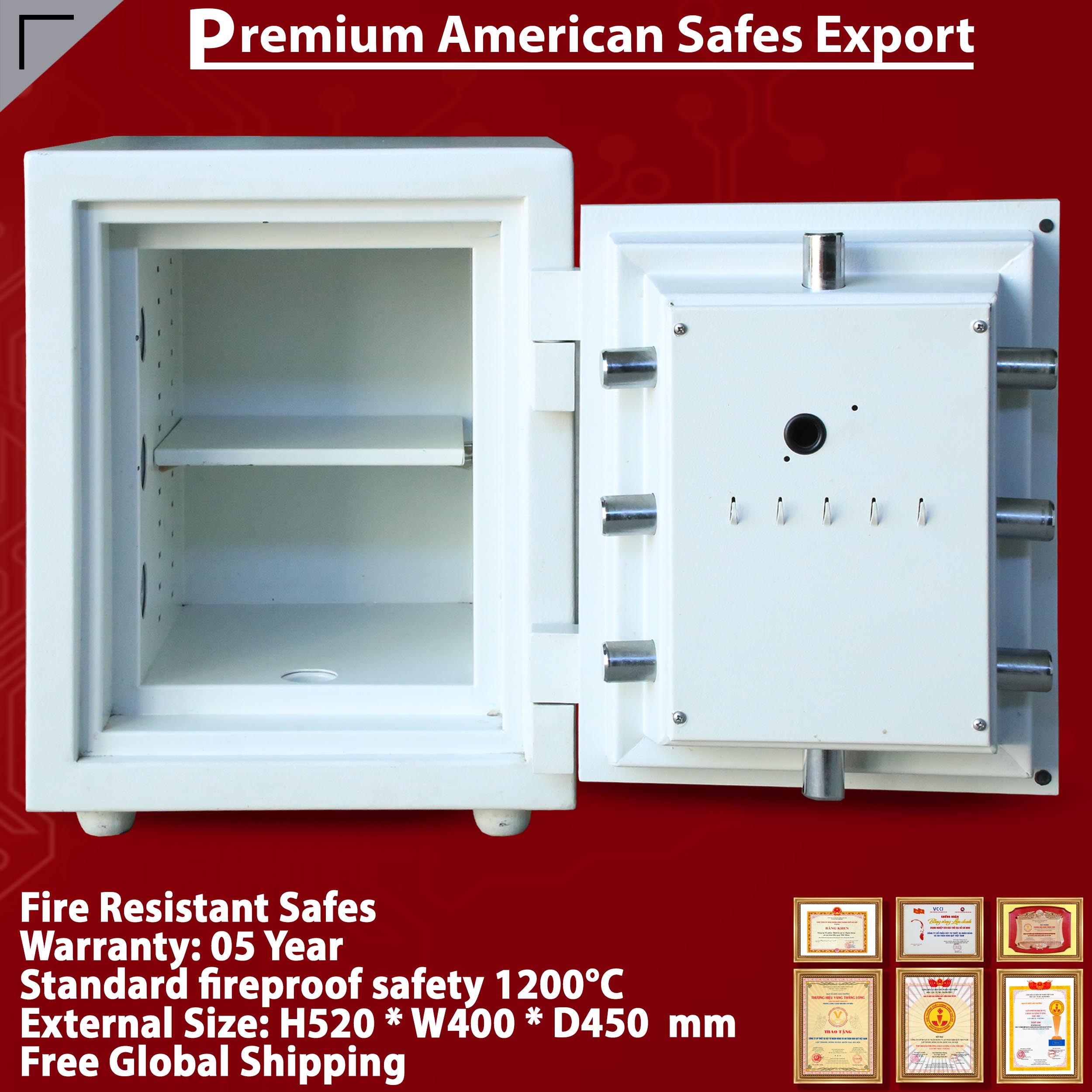 Luxury Safes Box WELKO US520 LED