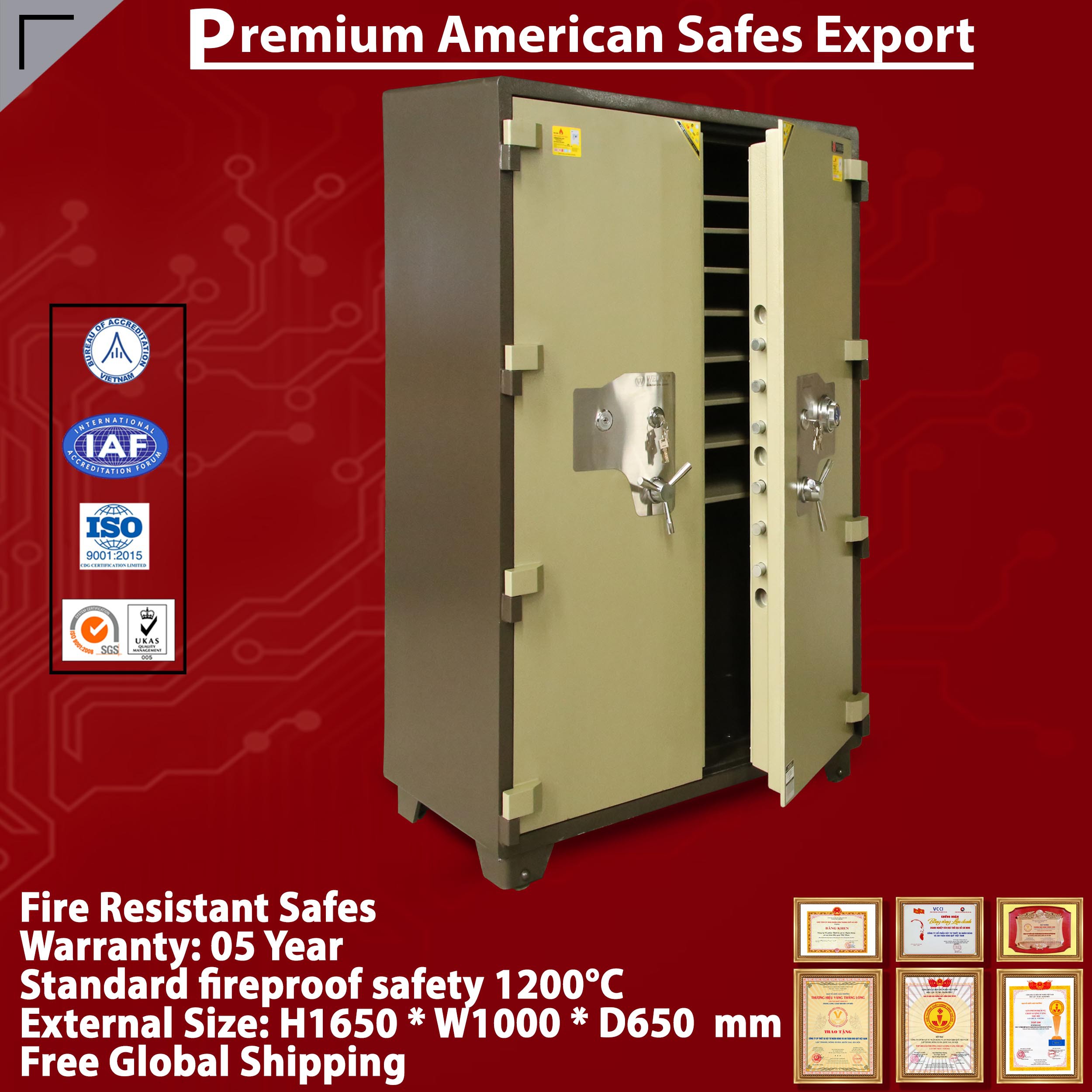 Premium Personalised Safe Deposit Box