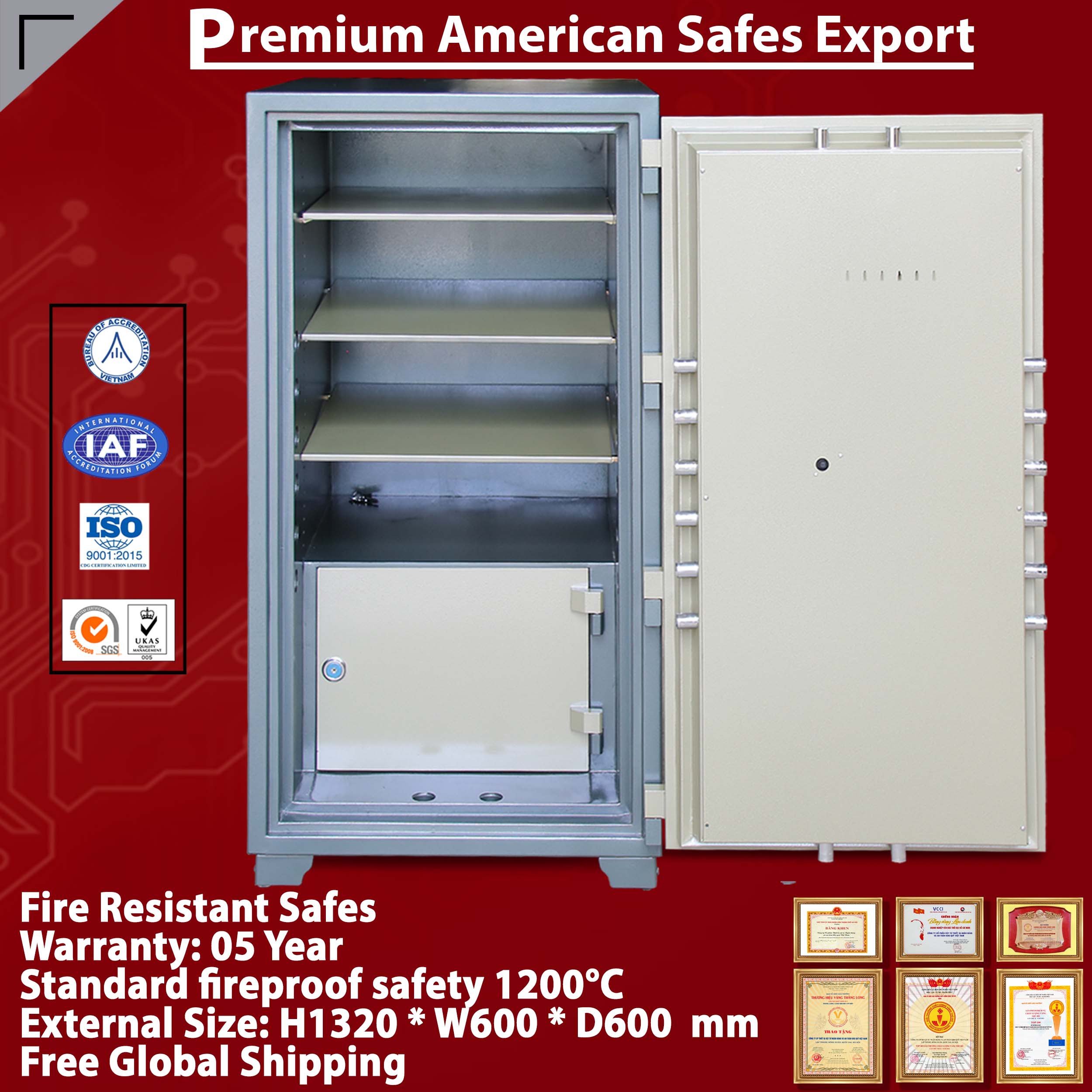 Premium Safe Box WELKO US1320 DK