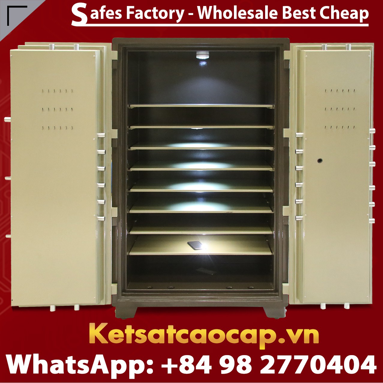 hình ảnh sản phẩm Safes Box Company WELKO US1650 KEY Two Door