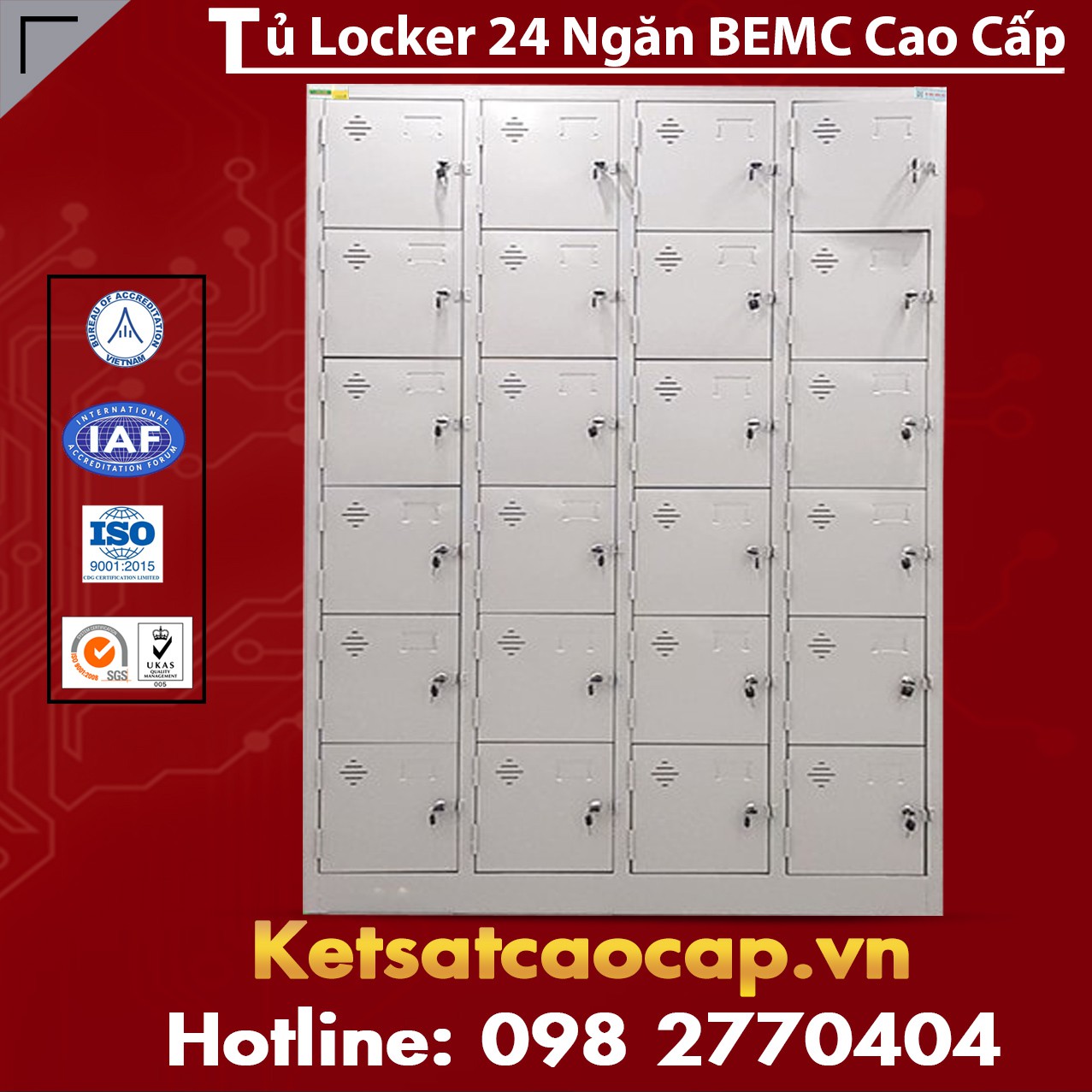 Tủ Locker 24 Ngăn BEMC
