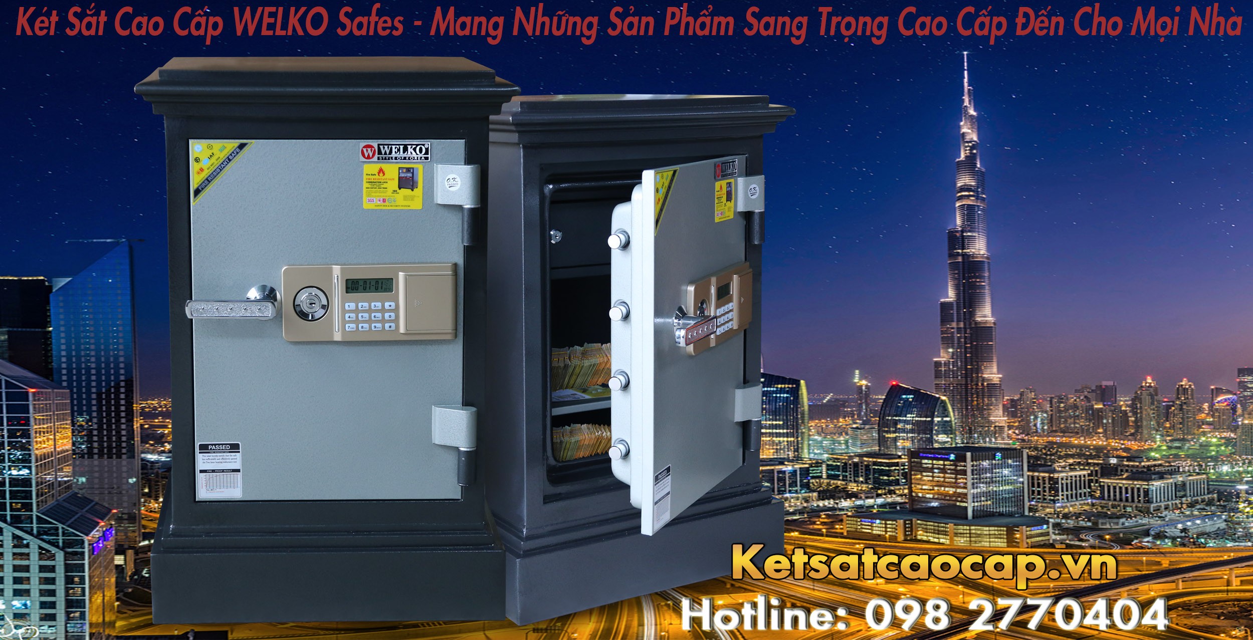 hình ảnh sản phẩm Két Sắt Cánh Đúc KD54 E Két Sắt An Toàn Chống Cháy