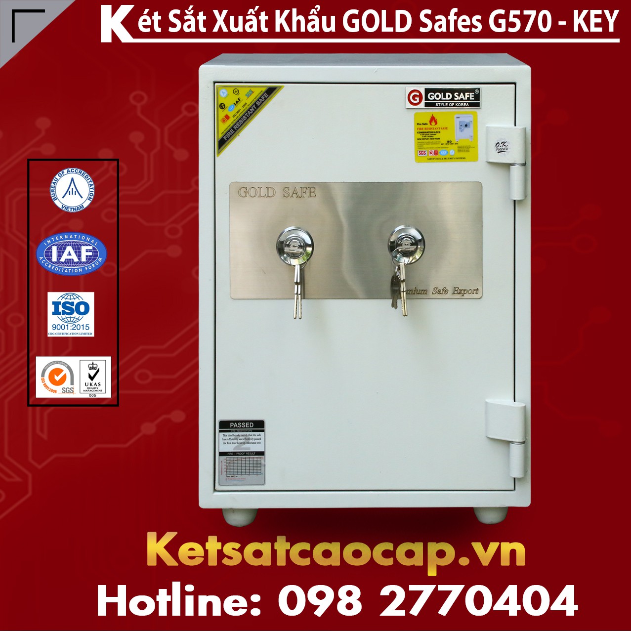 Két Sắt Đại Gia GOLD SAFES G570 KEY