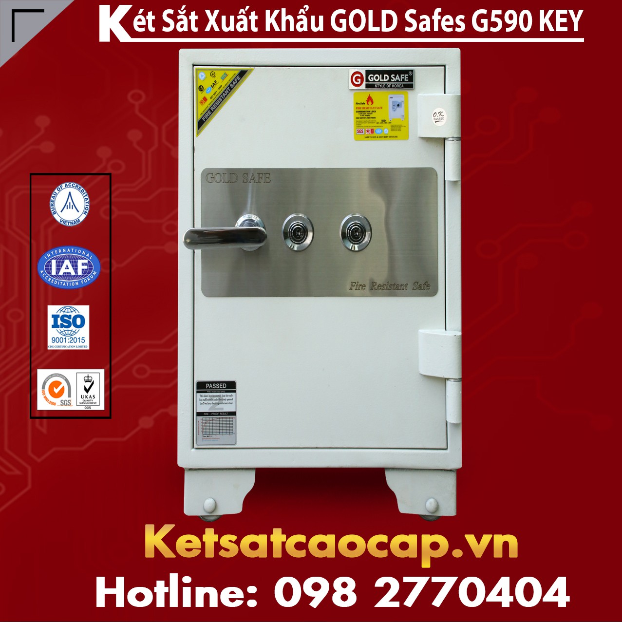 Két Sắt Đại Gia GOLD SAFES G590 KEY