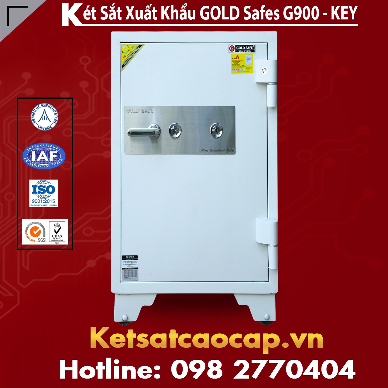 Két Sắt Đại Gia GOLD SAFES G900 KEY