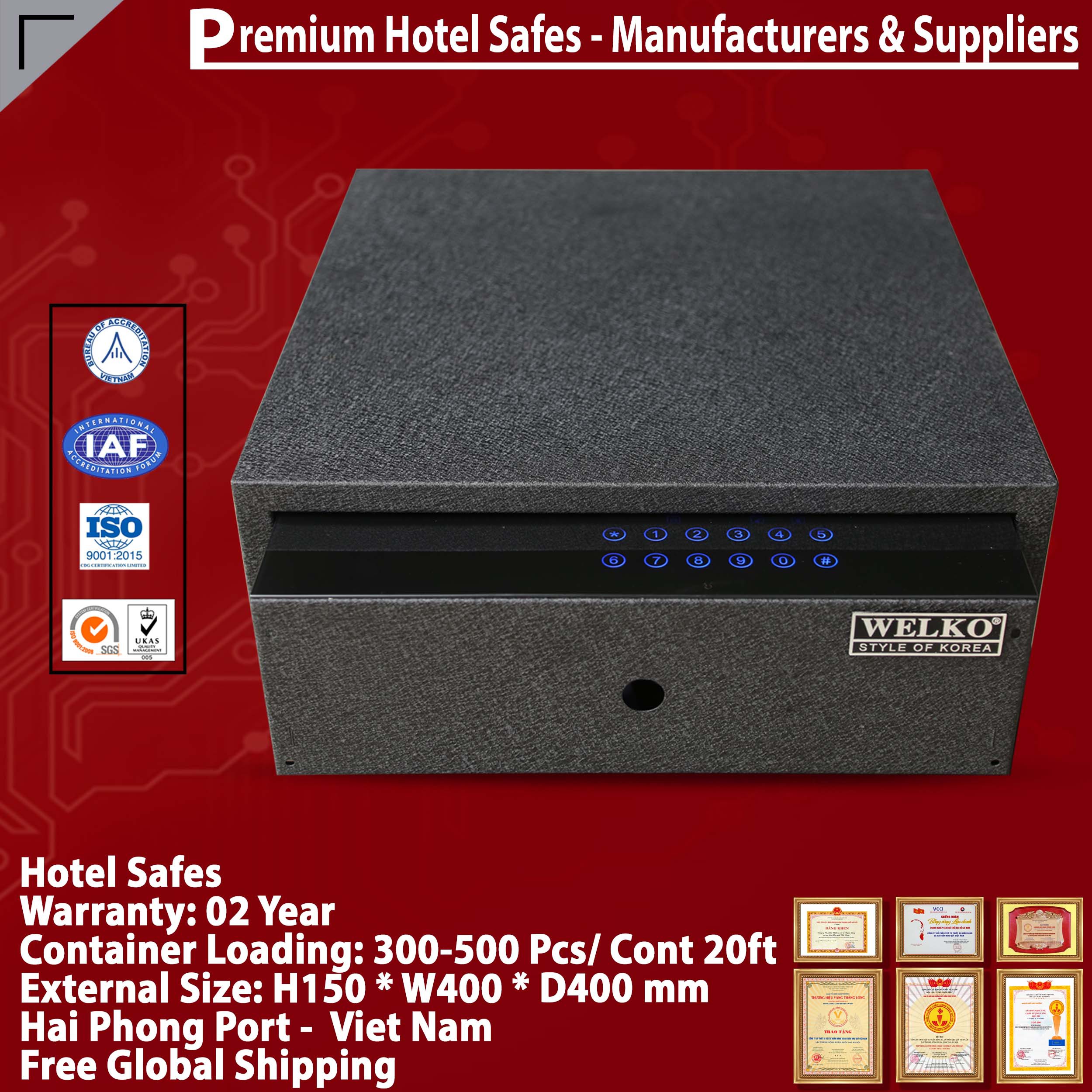 Safe in Hotel Manufacturing Facility