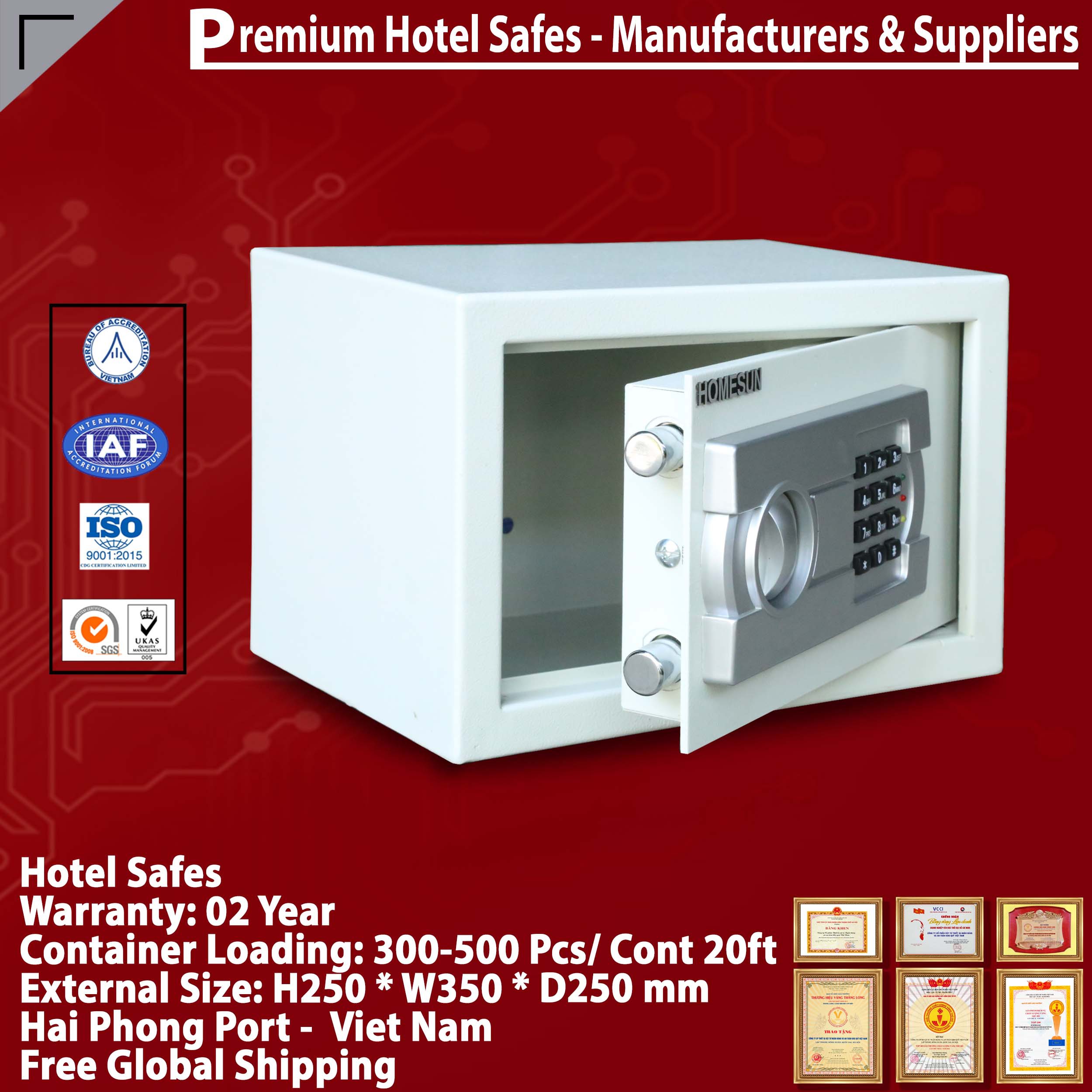 Hotel Safety Deposit Box High Quality Price Ratio‎ HOMESUN