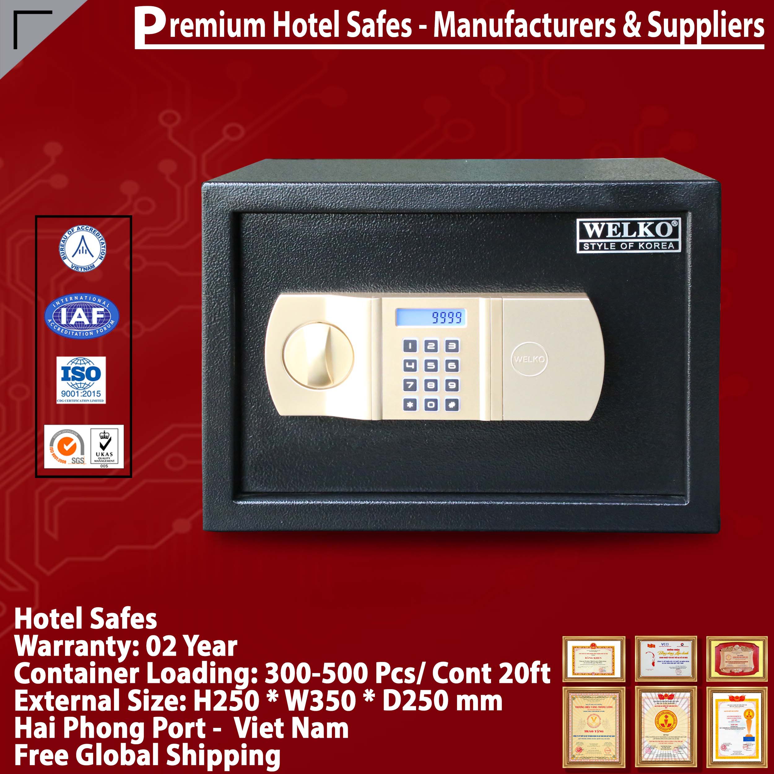 Hotel Safety Deposit Box Factory Direct & Fast Shipping‎