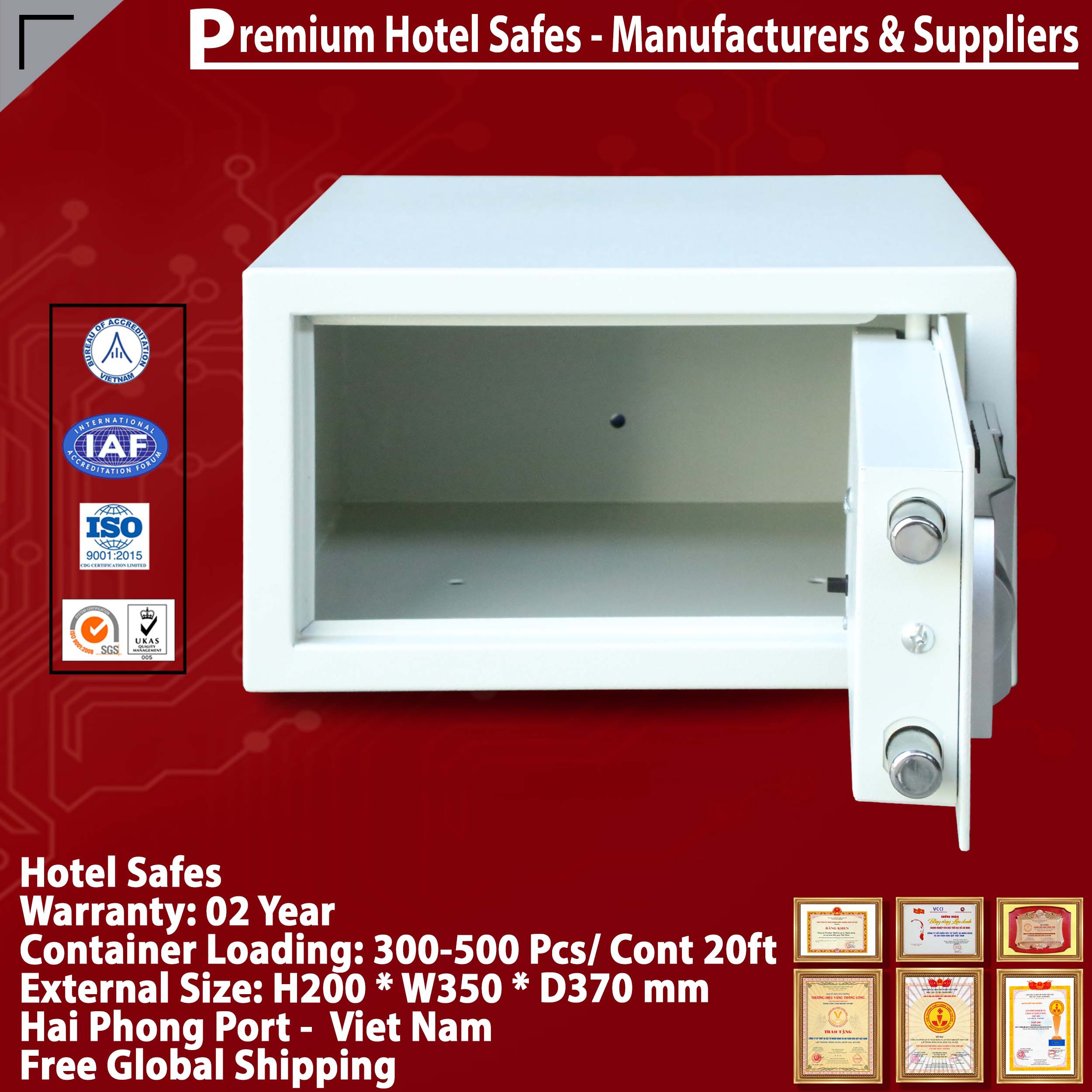 Hotel Safety Deposit Box Made In Viet Nam - Factory Direct/Excellent Price