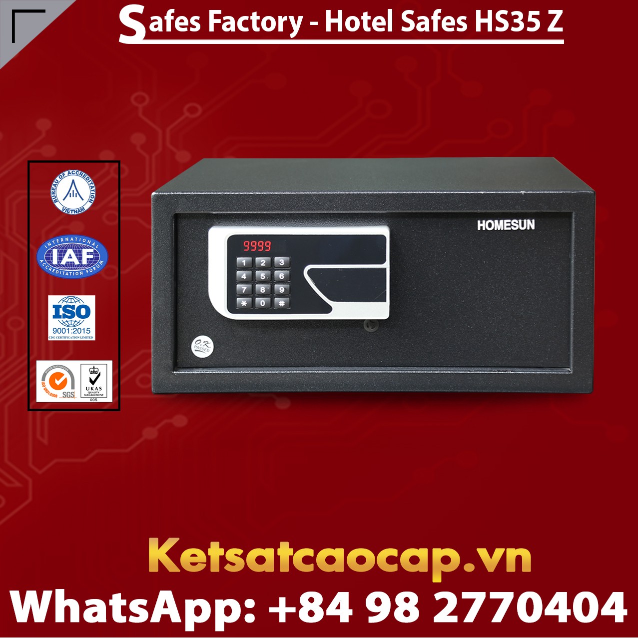 Safes in Hotel HOMESUN HS35 Z