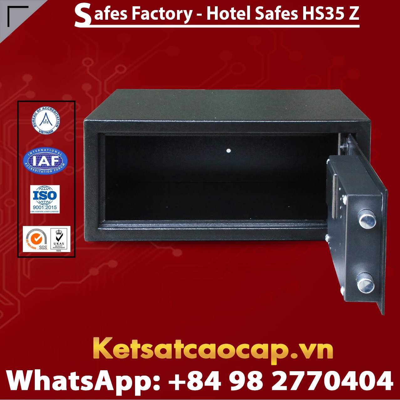 Đơn vị sản xuất Hotel drawer safe - két sắt khách sạn nam định an toàn chất lượng tốt nhất