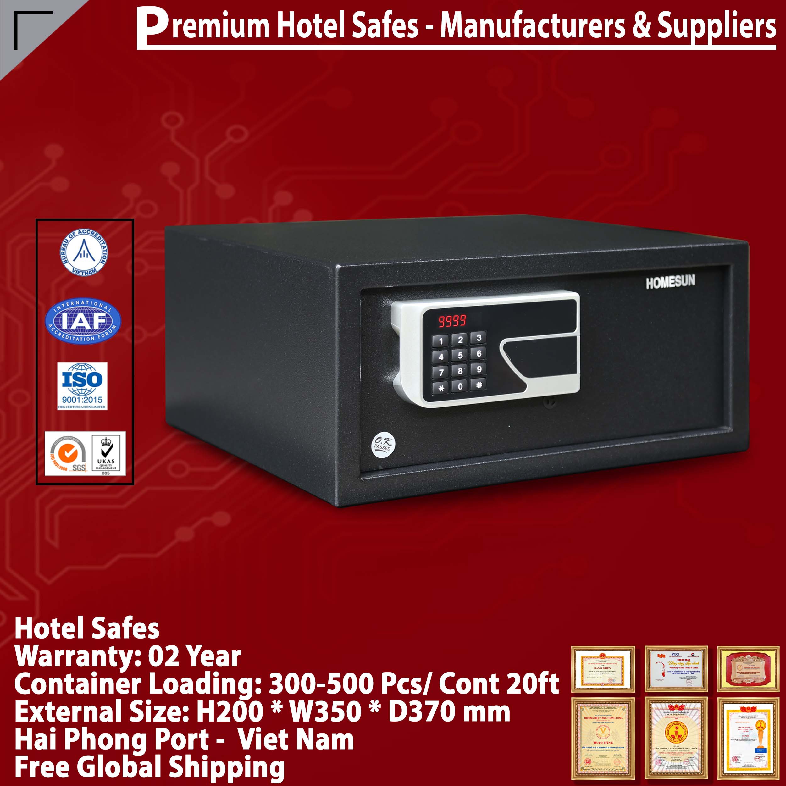Best Sellers In Hotel Safes Manufacturing Facilit WELKO